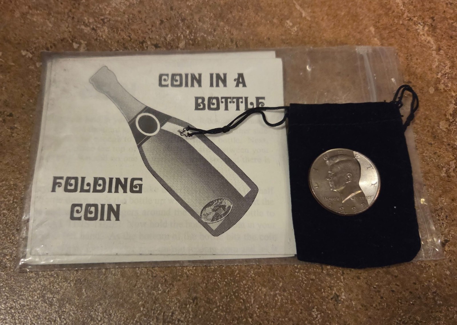 Vintage Coin in a Bottle Magic Mentalism Tricks