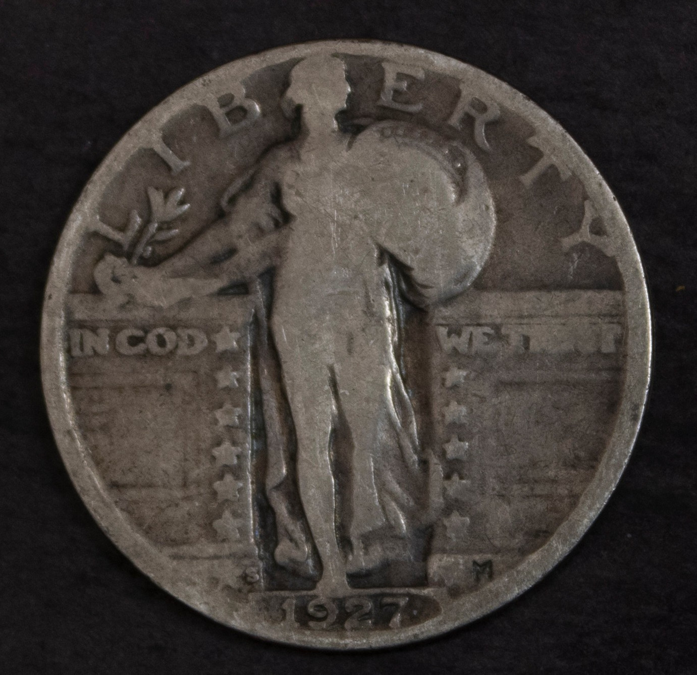 1927 S Standing Liberty Quarter Good........Lot 6331