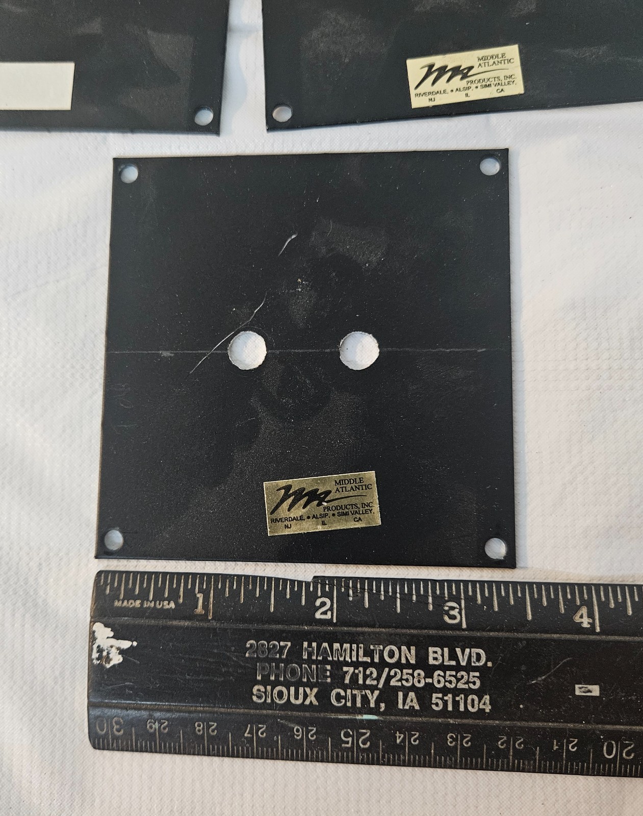 Lot of 9 MIDDLE ATLANTIC 2U Rack Panel 3.5" SPACER Plates
