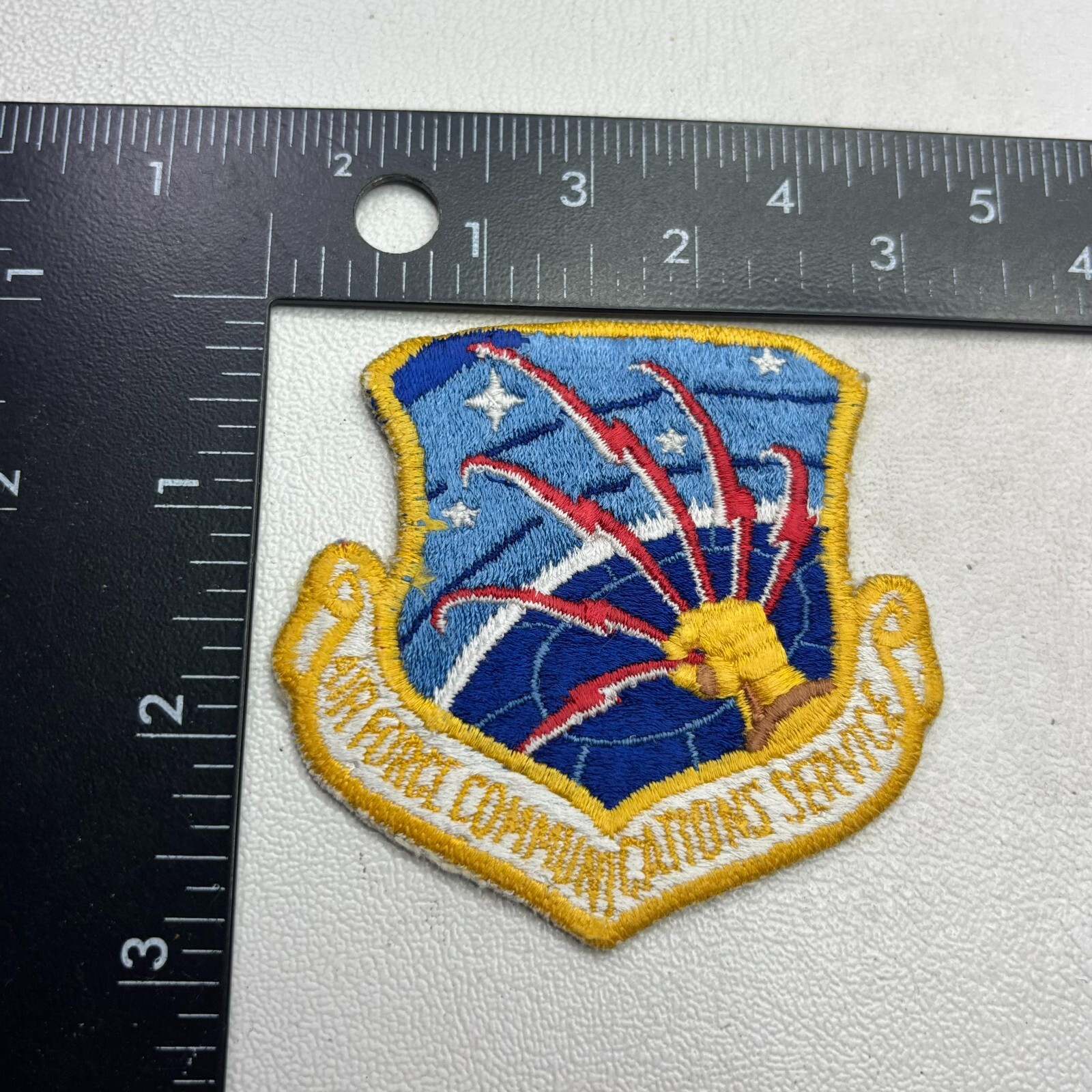 US Air Force COMMUNICATIONS SERVICE Color Patch Military 54K2