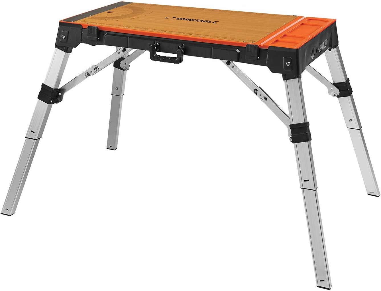 30146A  4 in 1 Portable Workbench Work Table Dolly Scaffold and Creeper Adjustab