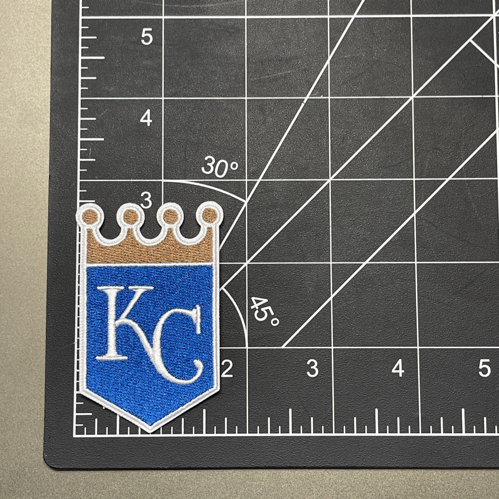 KC Royals Patch Embroidered Iron 2.75x2.85 Inch