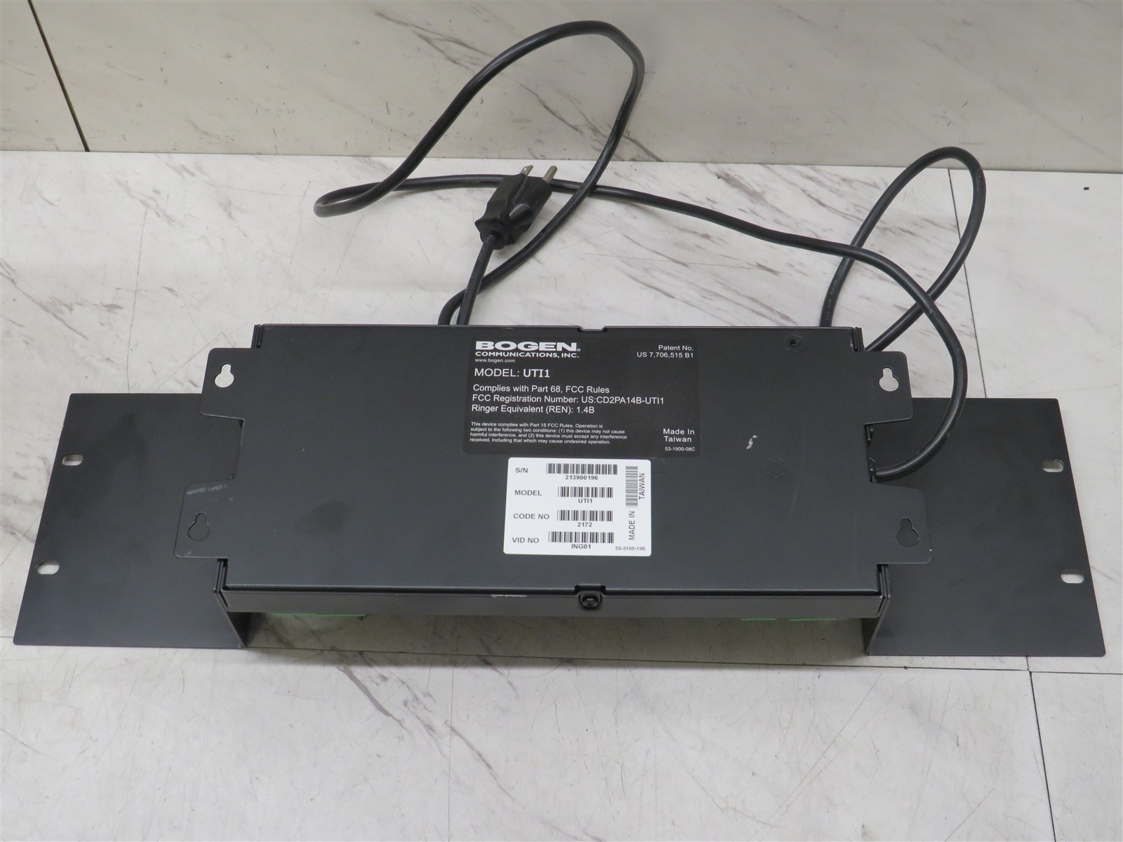 Bogen Communications UTI1 Single Zone Universal Telephone Paging Interface