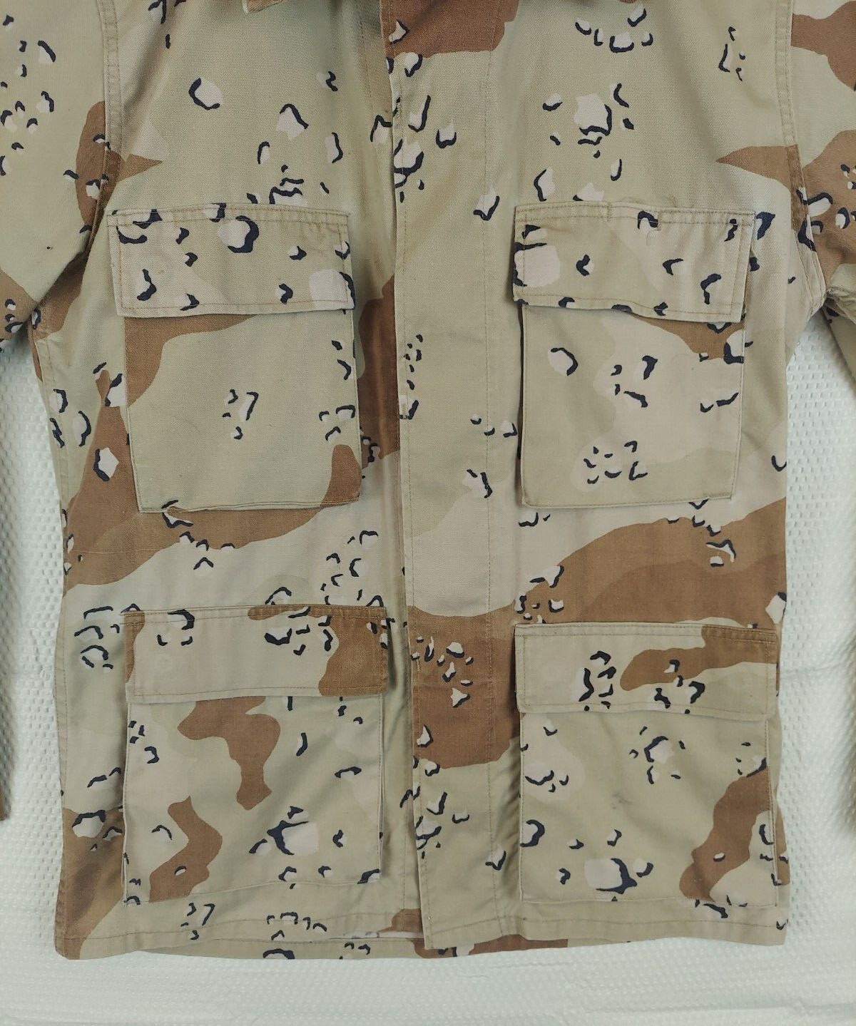 US Army Desert Chocolate Chip 5 Color Camo Coat Jacket Small Regular