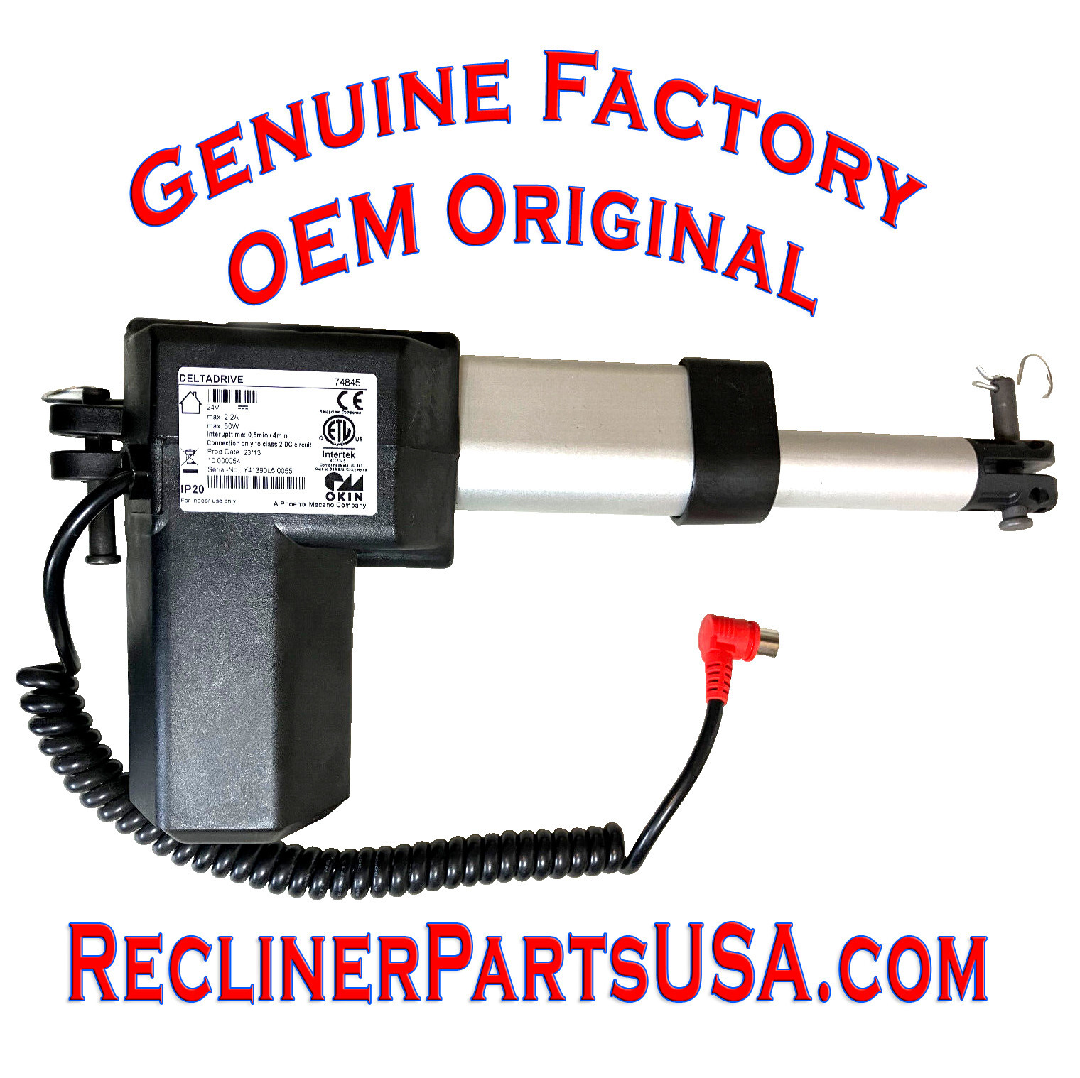 DELTADRIVE 83700 or 74845 LA-Z-BOY 10.000054 Recliner Lift Chair Motor by Okin