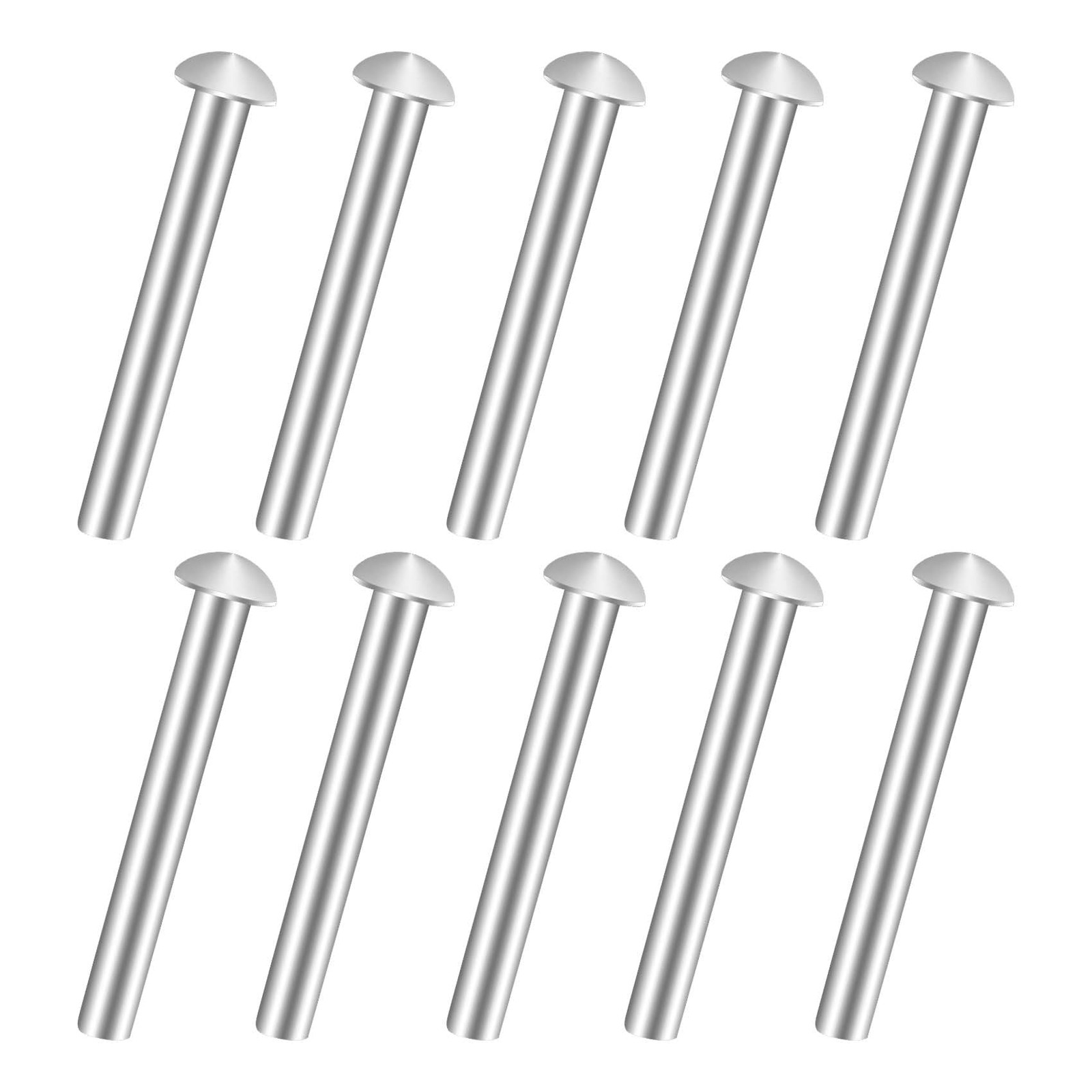 JINGIHE 10 PCS Rivets for Spade Handle, Solid Rivet Tool, Round Head...