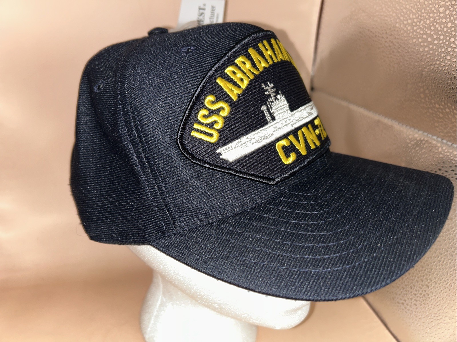 USS ABRAHAM LINCOLN CVN-72 Baseball Hat Cap SnapBack NWT Eagle Crest