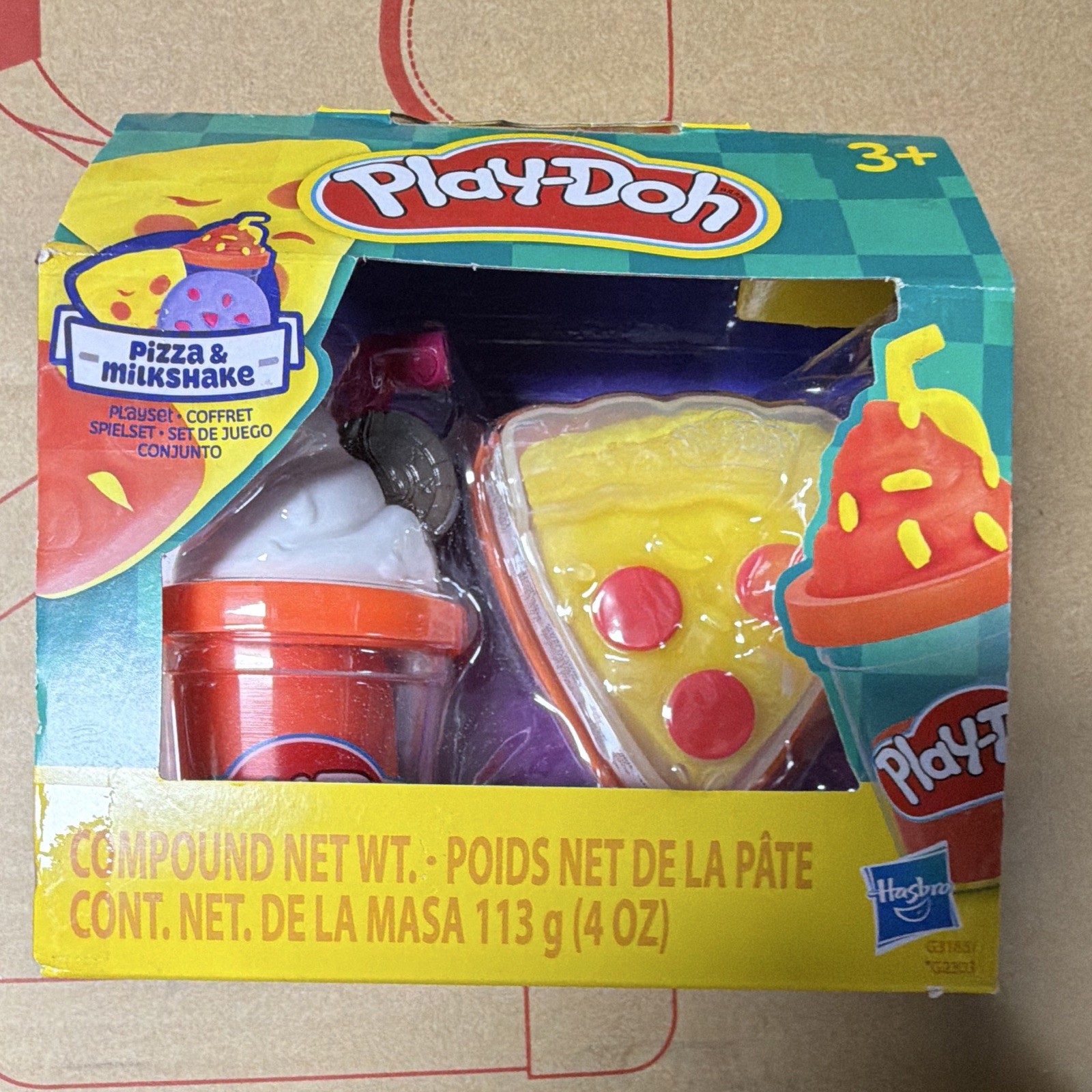 Play-Doh Pizza & Milkshake Playset w/ Compound, Ages 3+, MPN 52721