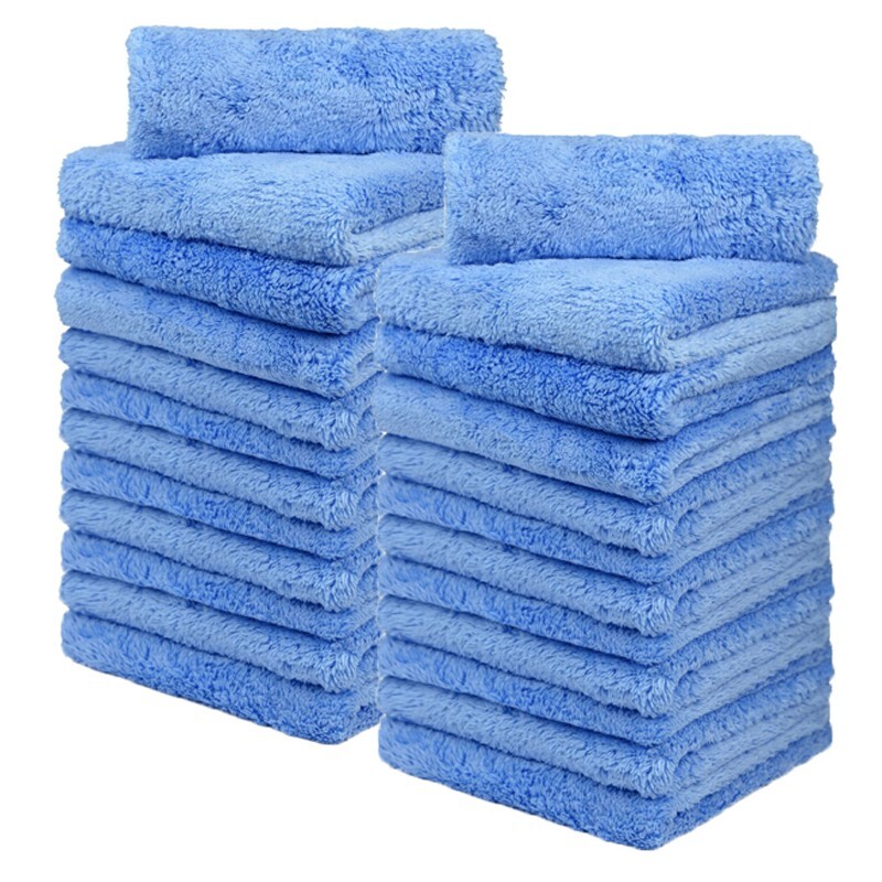 24 Pcs Microfiber Towel Edgeless Lint Scratch Free Cleaning 16"x16" 450 GSM