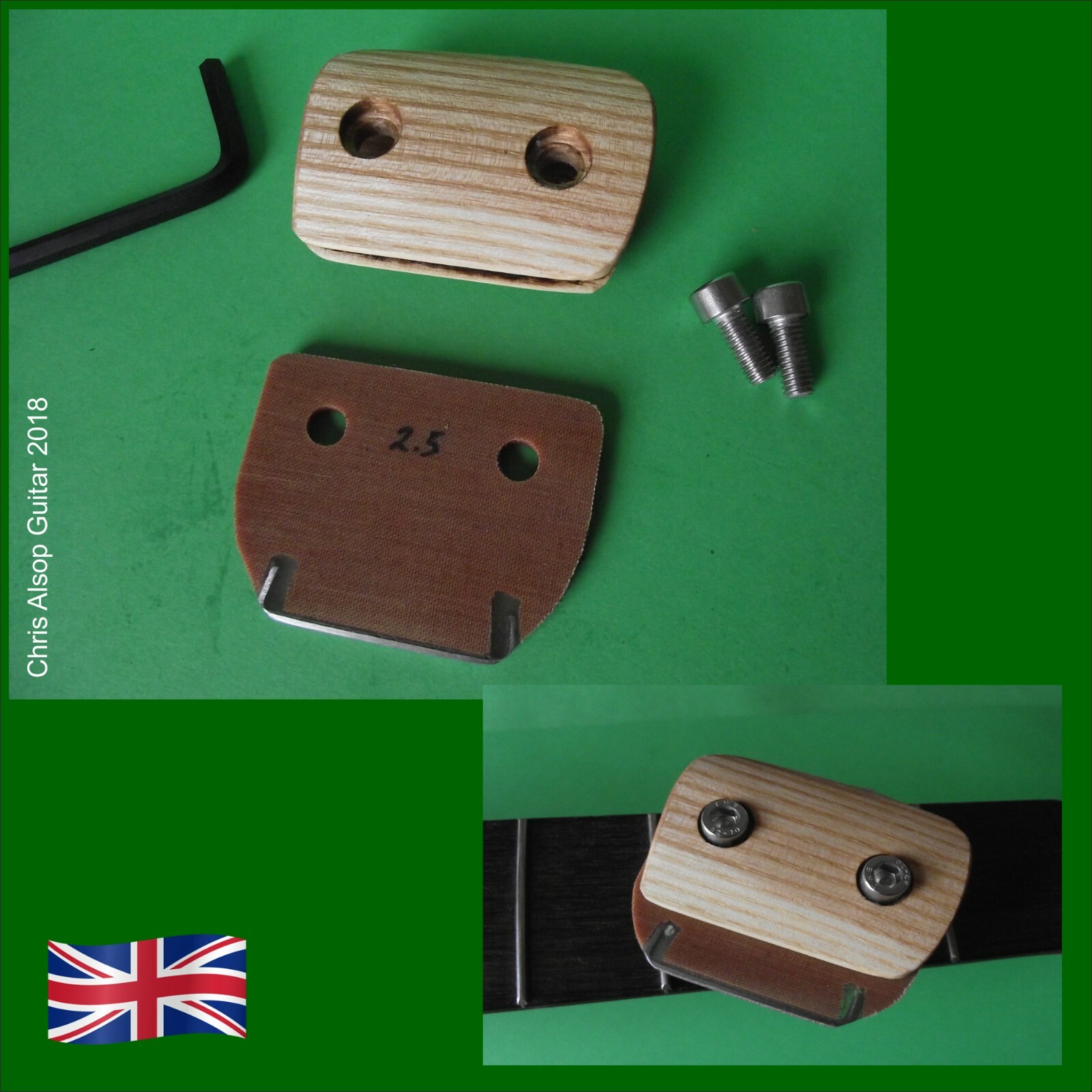 Fret Crowning File System. Changeable DIAMOND File 2.5mm wide TF088_25