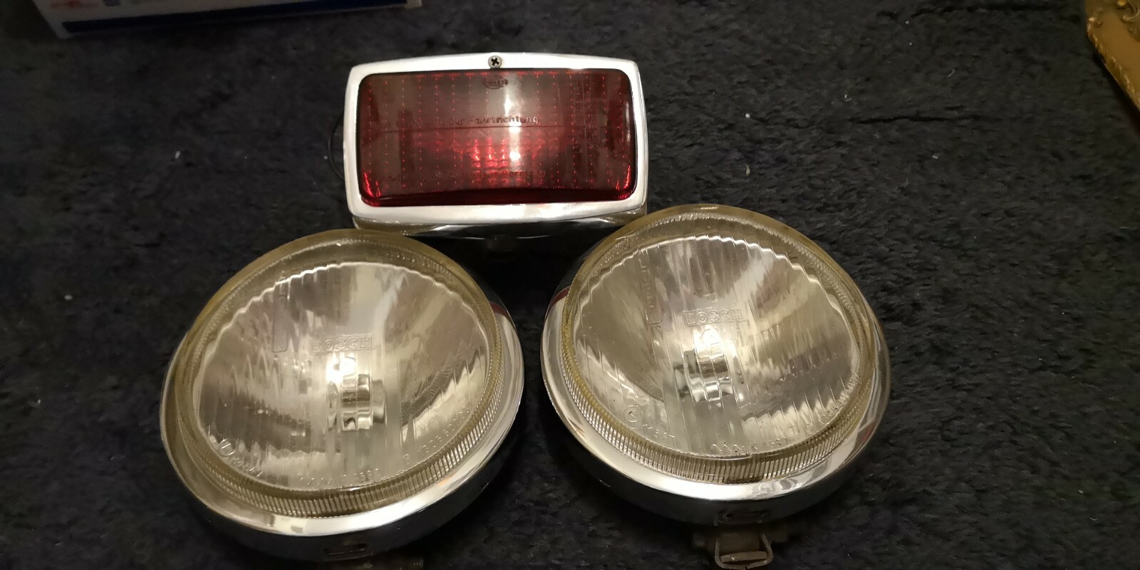 BMW PORSCHE MERCEDES fog lights Mercedes w108 w109 w113 REAR RED BOSCH HELLA