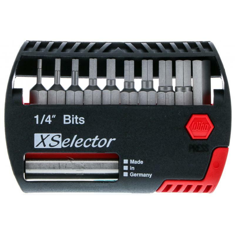 Wiha Tools 79446 11 Piece Hex XSelector and Magnetic Bit Holder Set