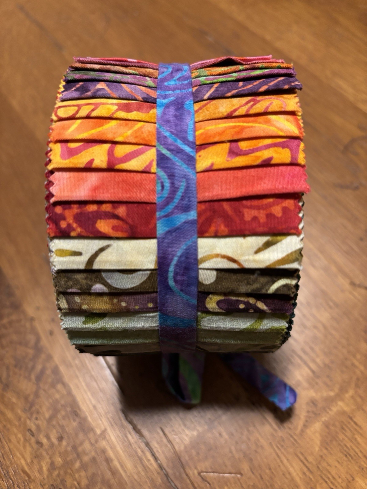 Fiji Batiks Jelly Roll of (40) 2.5” Strips By Moda Fabrics