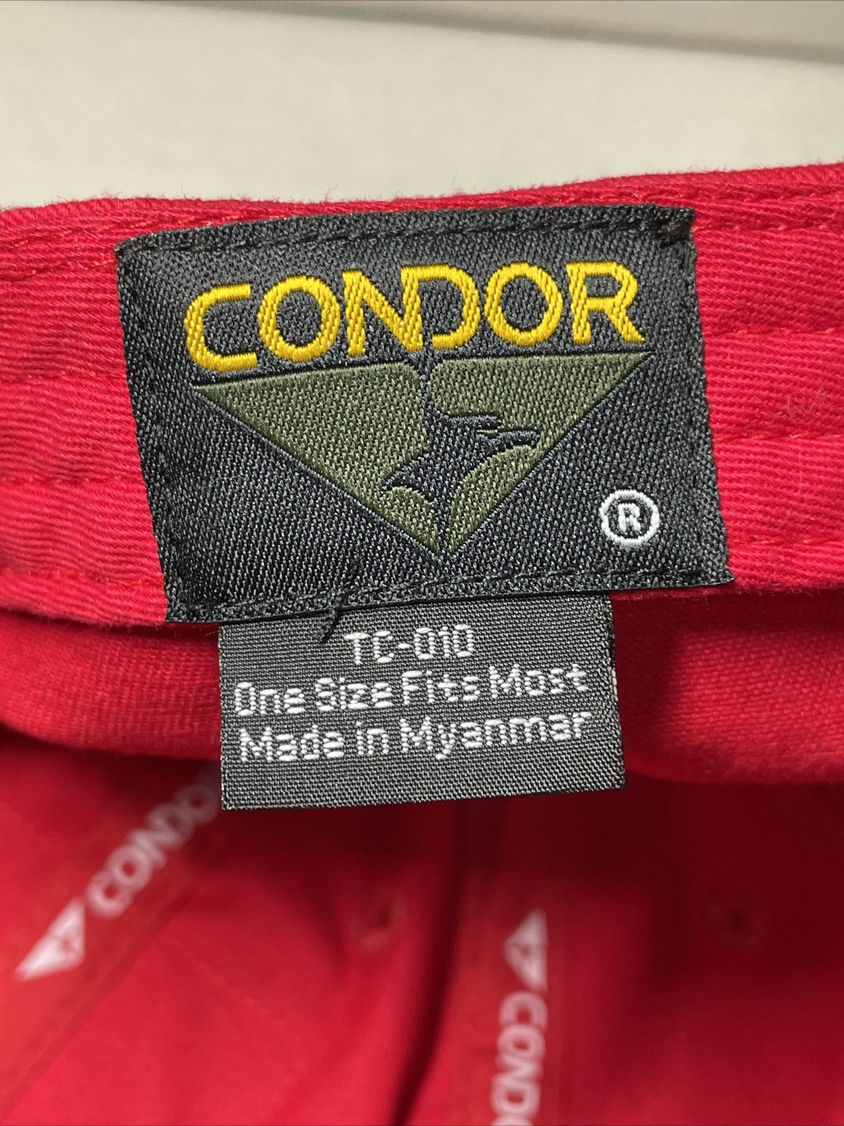Condor Tactical Hat Red With Huntsman Leadership Summit Patch