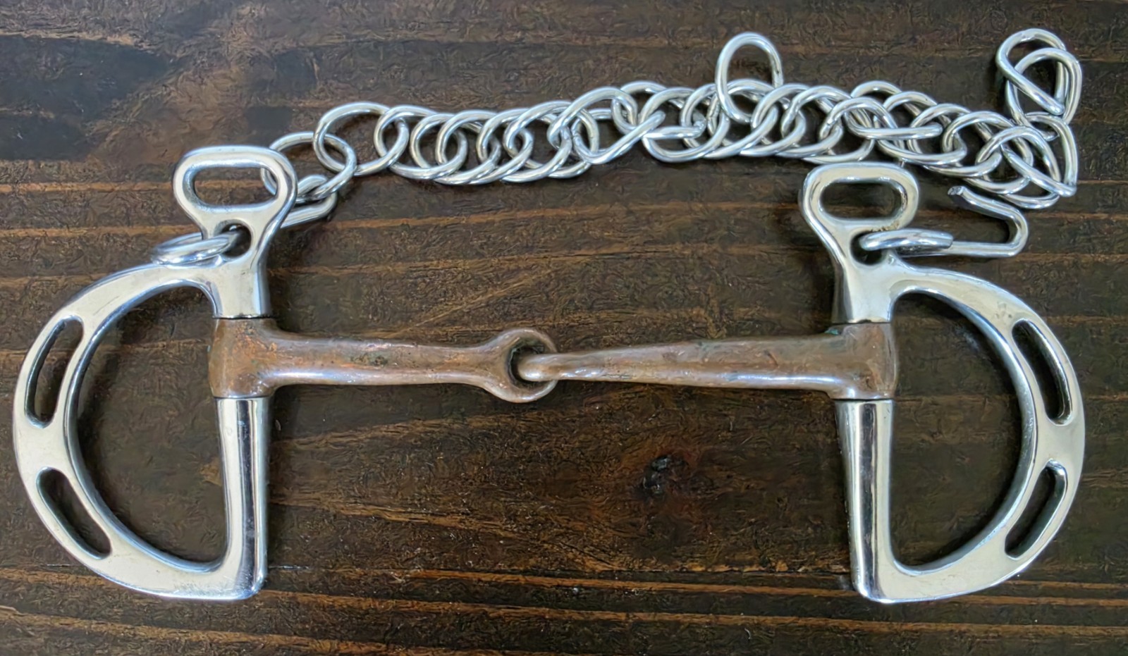 Copper Mouth Single Joing Kimberwick Horse Bit