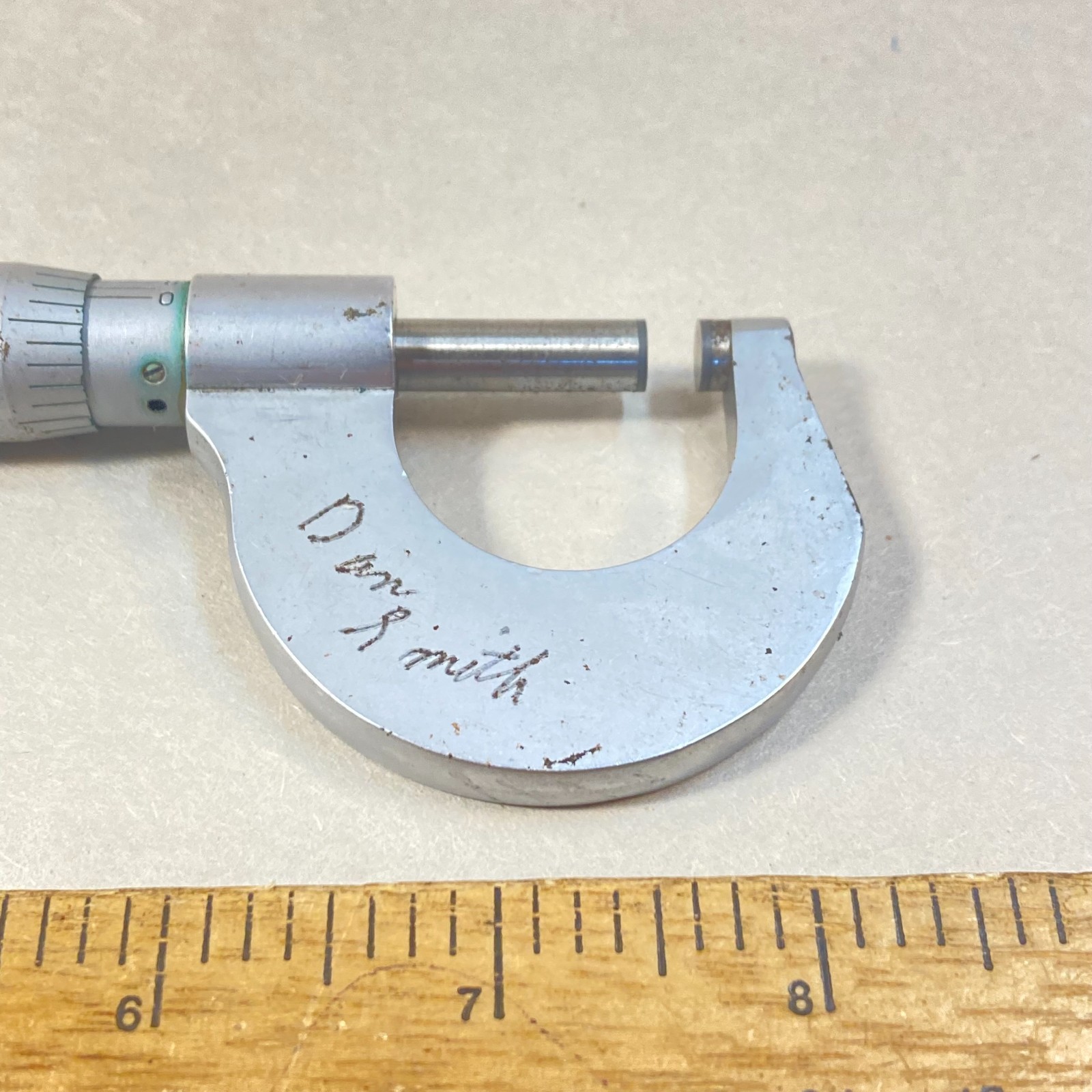 Fowler Helios Outside Micrometer 0-1" .0001" Thimble Lock Germany