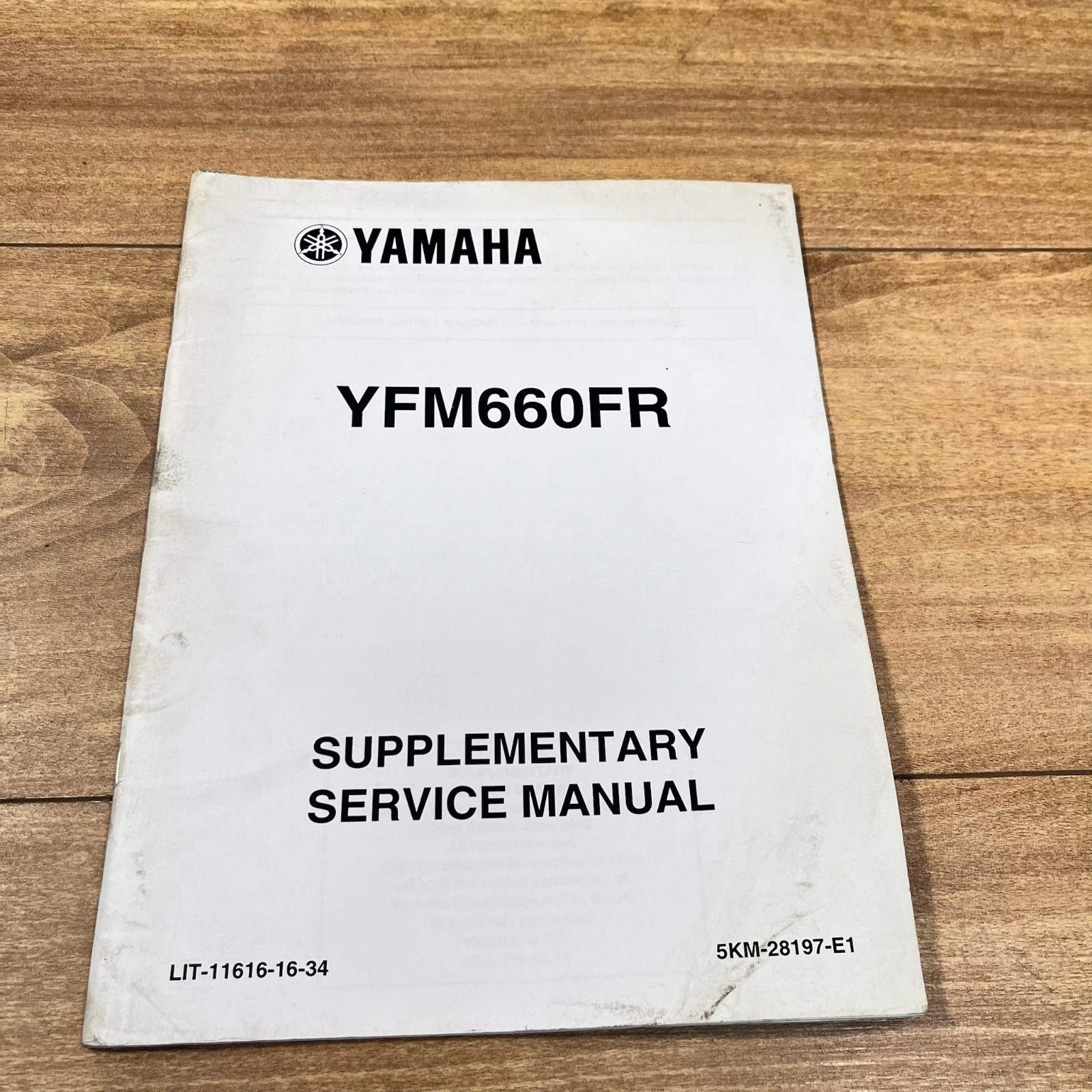 YAMAHA OEM DEALER SERVICE MANUAL SUPPLEMENT / 2002 YFM660FR YFM 660FR