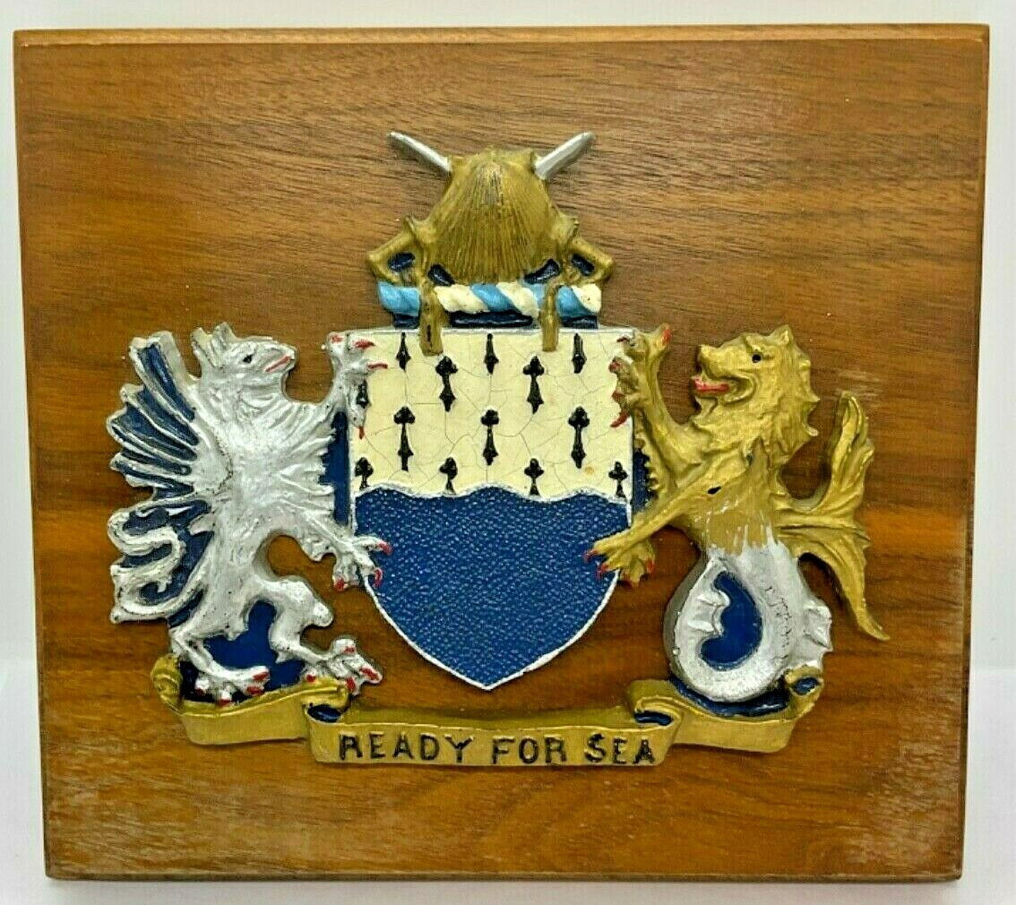 Vintage USN Ready for Sea Plaque Vietnam Era