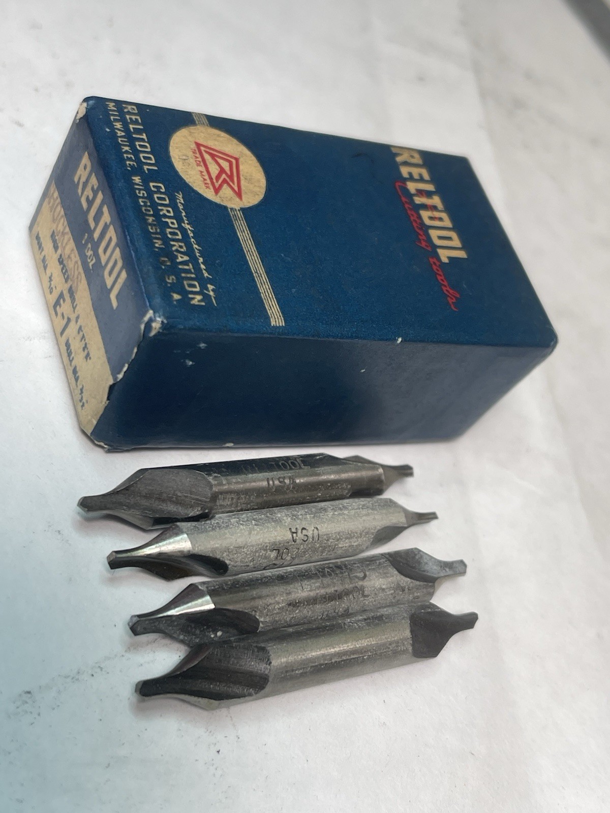 Reltool No.E-1 x 2" Combo Drill Countersink Double Ended HSS Qty.4 (26MY212)
