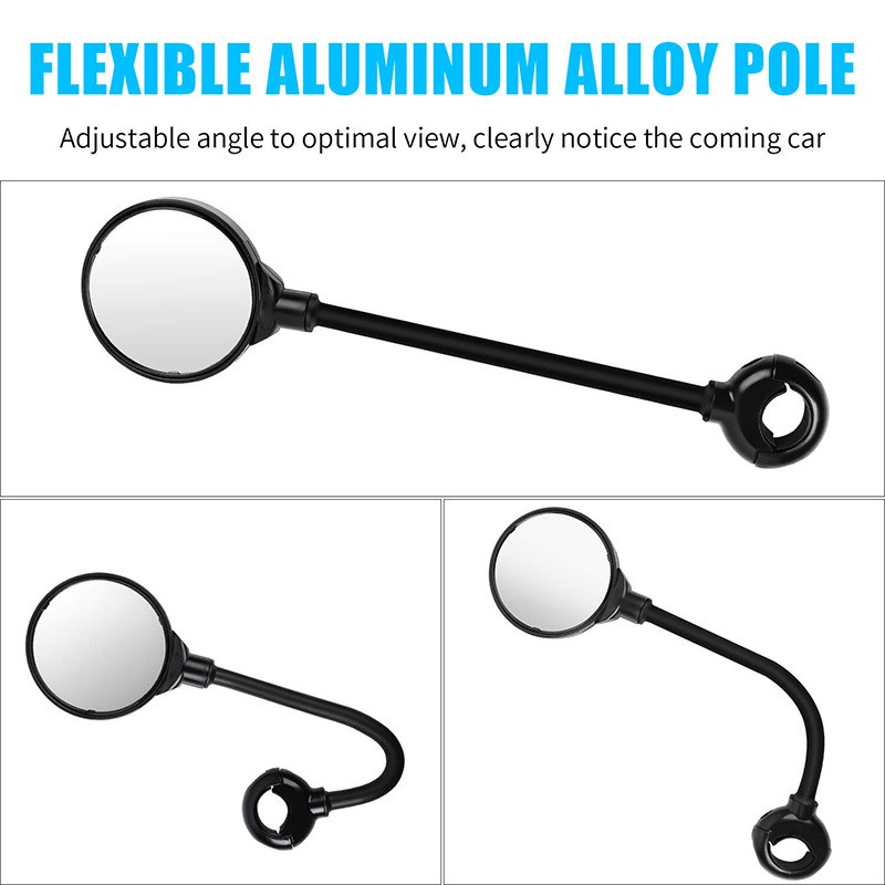 Quick-Release Rearview Mirror – 2-Piece Bicycle Set
