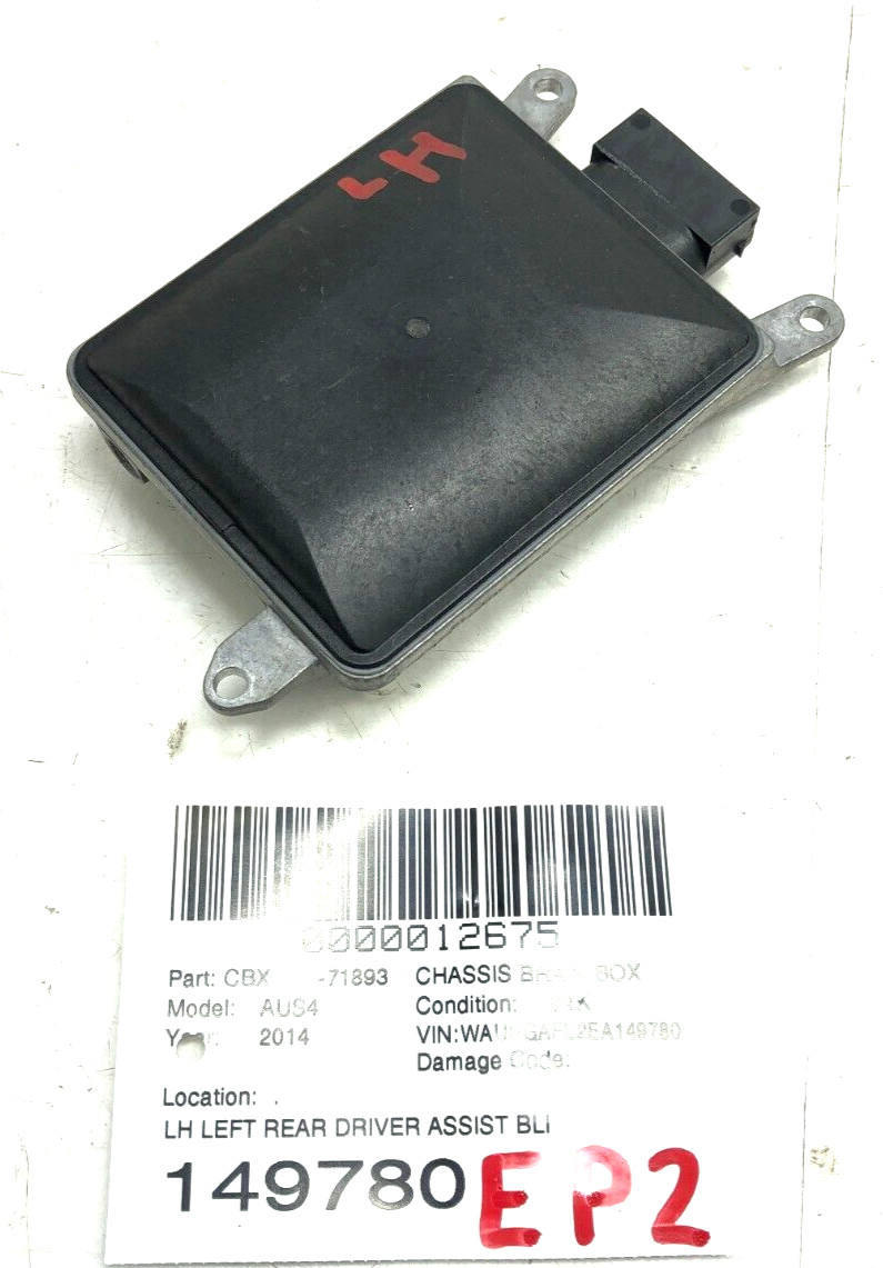 2013-2017 AUDI S4 LEFT DRIVER REAR BLIND SPOT MONITOR RADAR SENSOR OEM.
