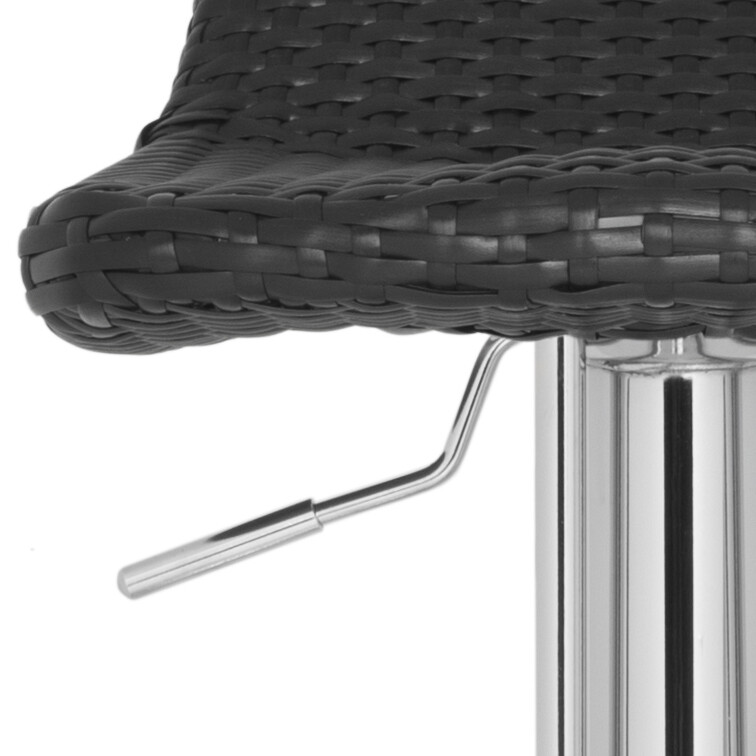 SAFAVIEH Juji Swivel Bar Stool | Black |
