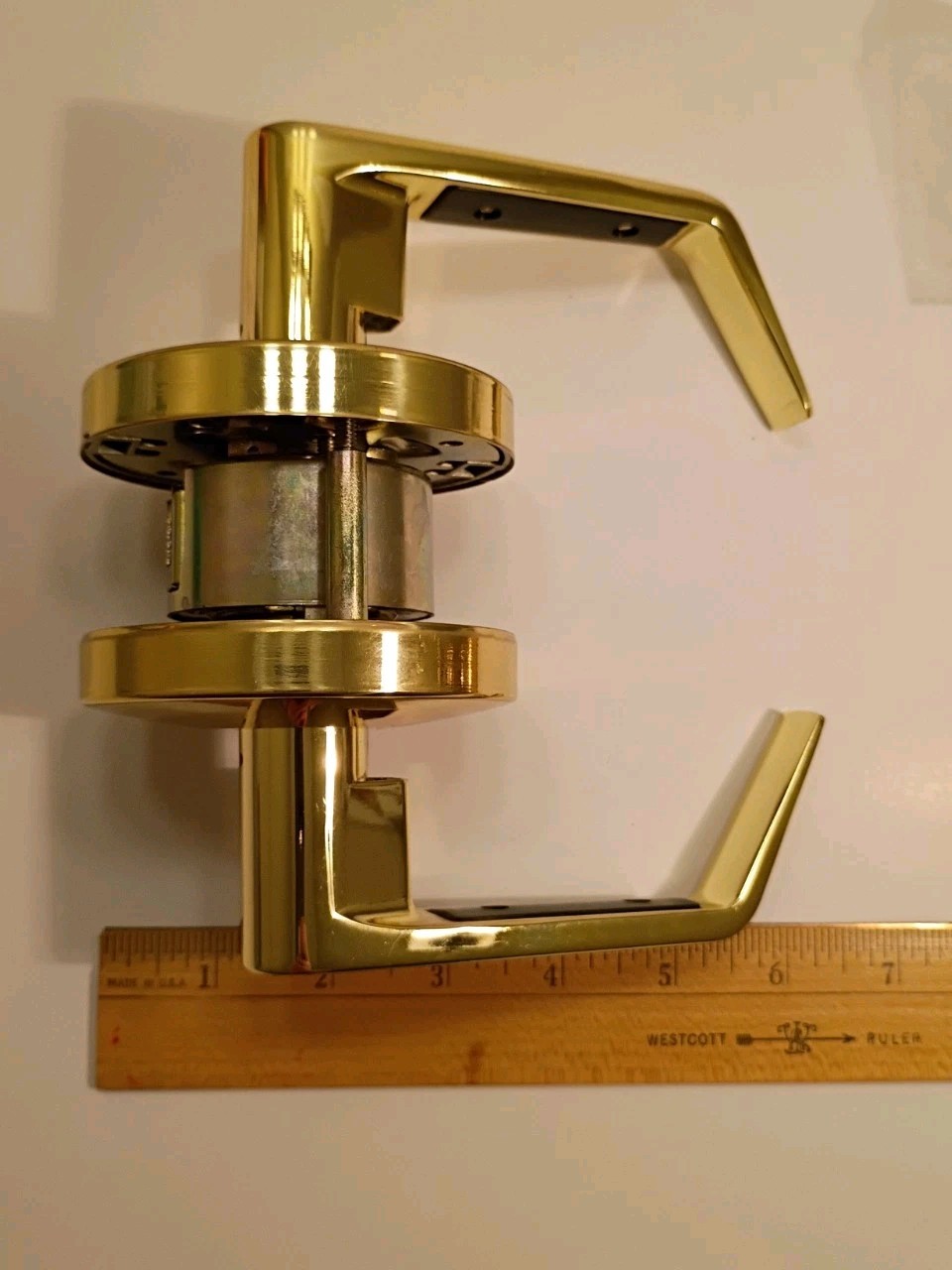 FAULTLESS polished Brass passage New With Out Box.