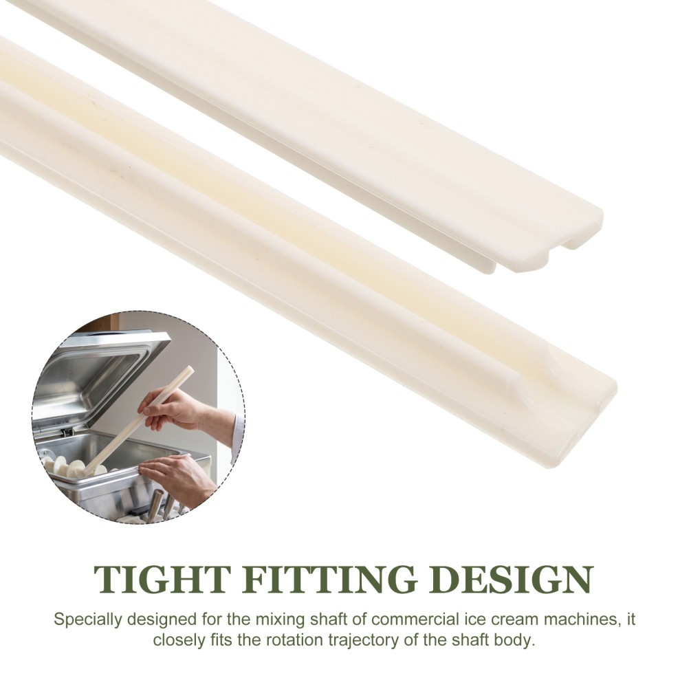 Plastic Reusable Ice Cream Machine Scraper Blade Replacement for Home Freezer