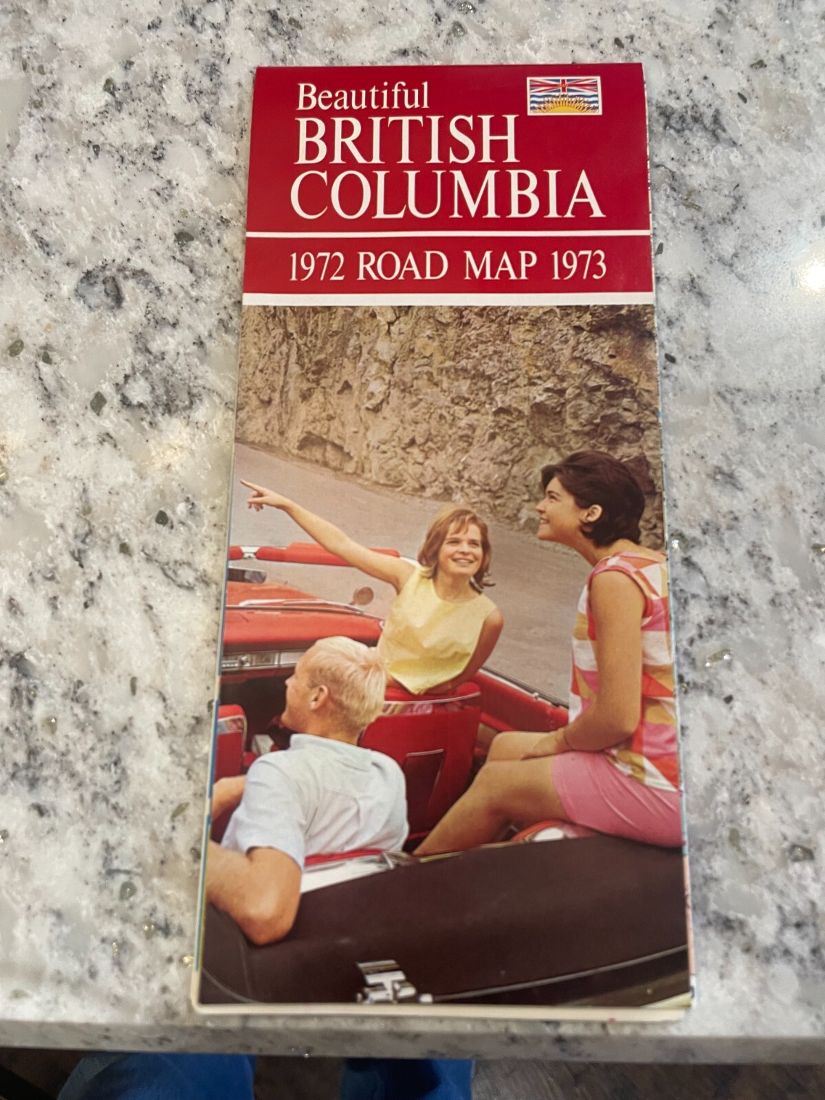1972-1973 Road Map of British Columbia Canada - Excellent Condition