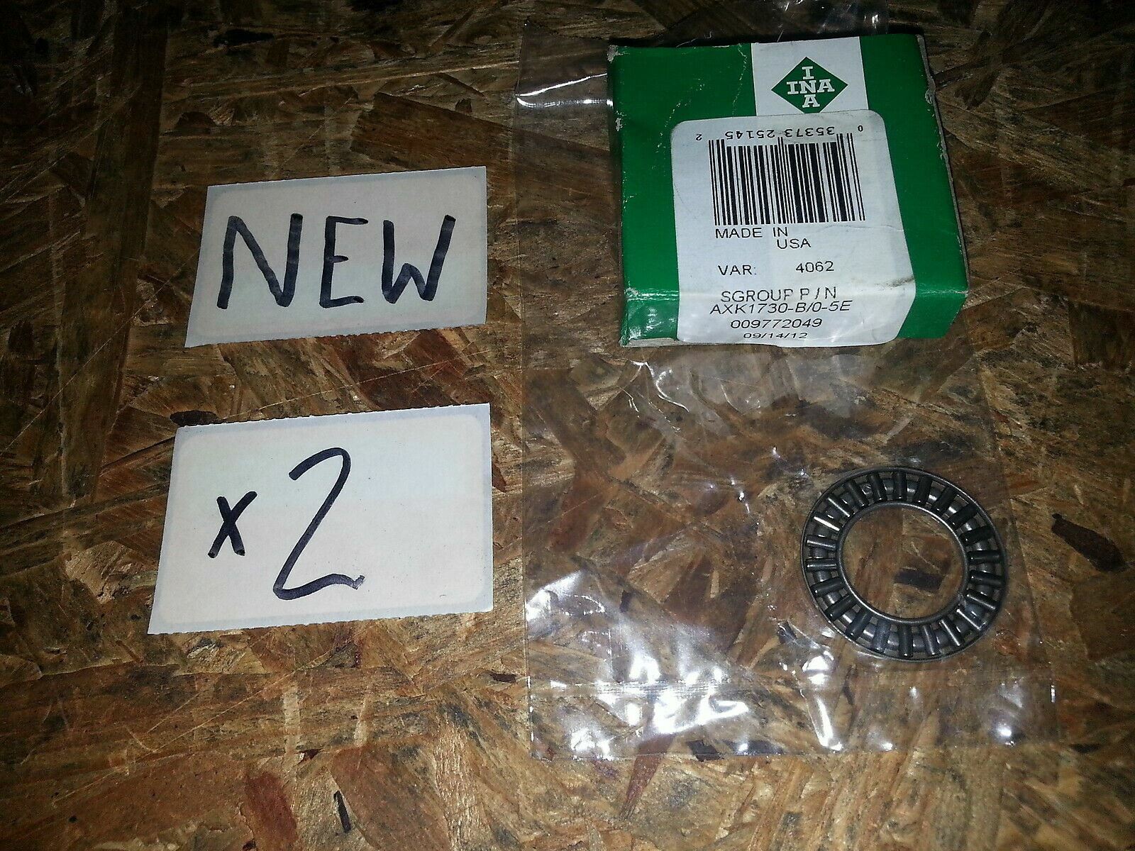 INA AXK1730 Needle Roller Thrust Bearing Cage Assembly 17x30x2mm Schaeffler