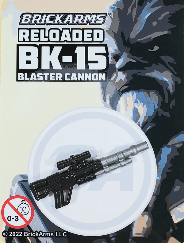 BrickArms RELOADED - BK-15 Blaster Cannon Weapons for Brick Minifigures