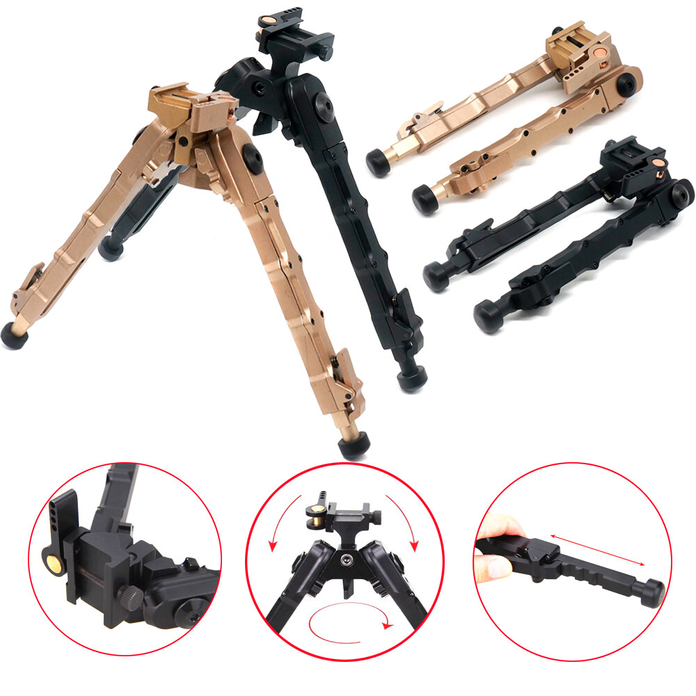 Adjustable Rifle Bipod V9 Tactical Picatinny Rail Sniper Hunting Stand Foldable
