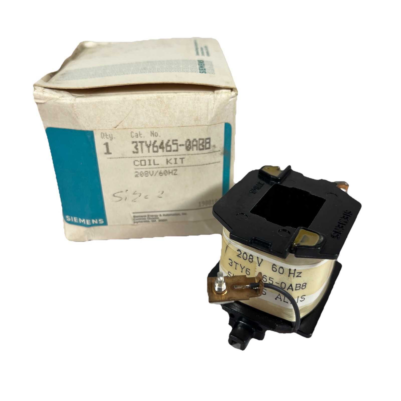 NIB Siemens-Allis Coil Kit 3TY6465-0AB8 for  Size 2, 60 Amp Contactor, 208V 60hZ