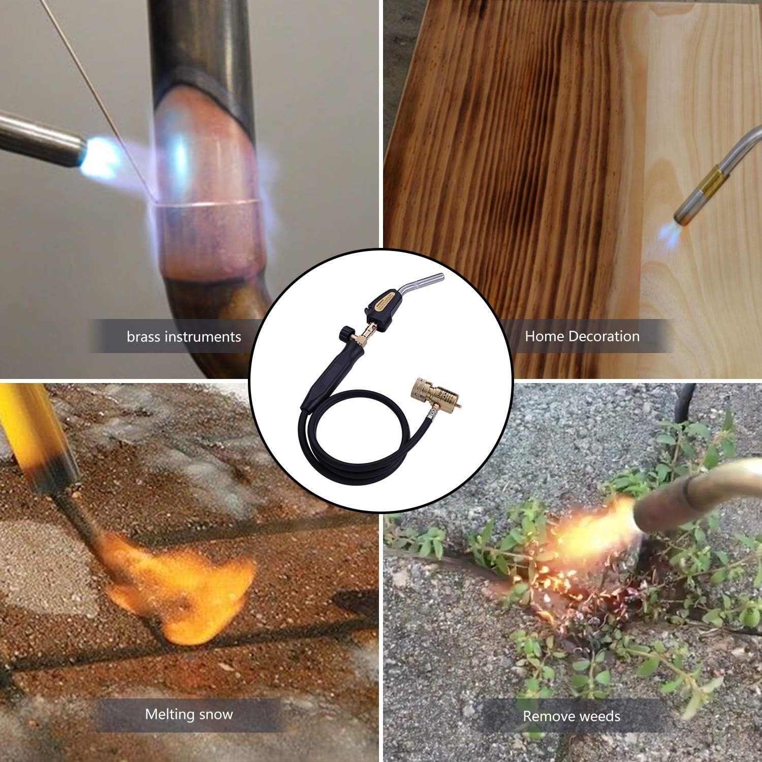 High-Temperature Propane Torch with Hose