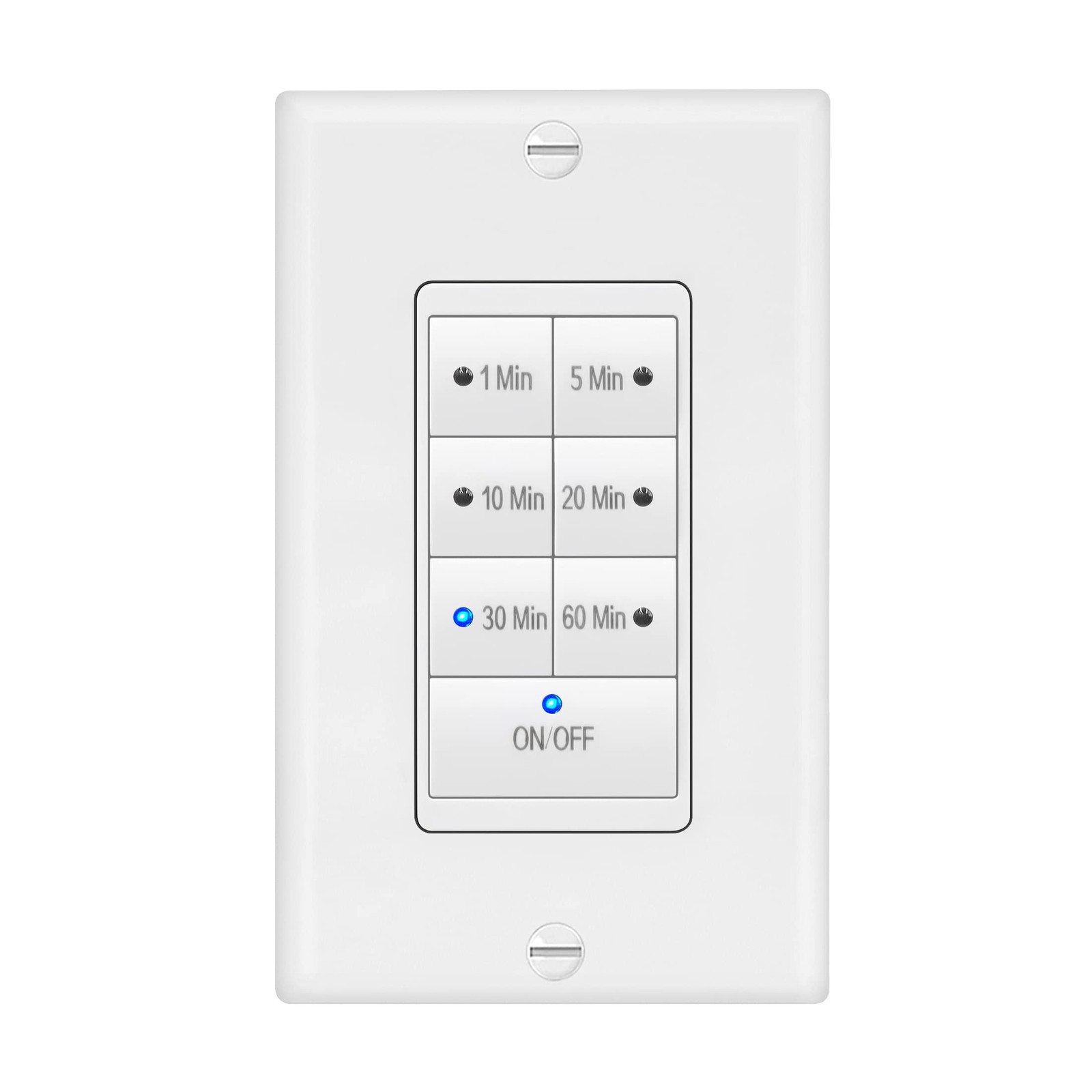 Maxxima 1875 Watt 7 Button Countdown Timer Switch - Maximum 60 1 Pack, White