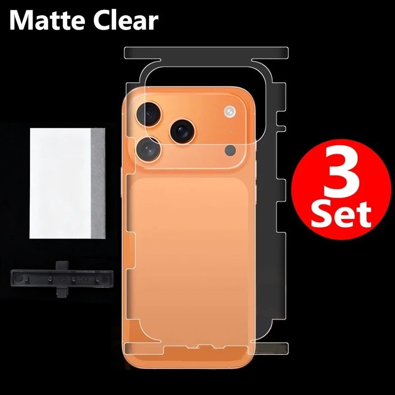 HD Hydrogel Back Screen Protector Film for iPhone 17 Pro Max Full Cover