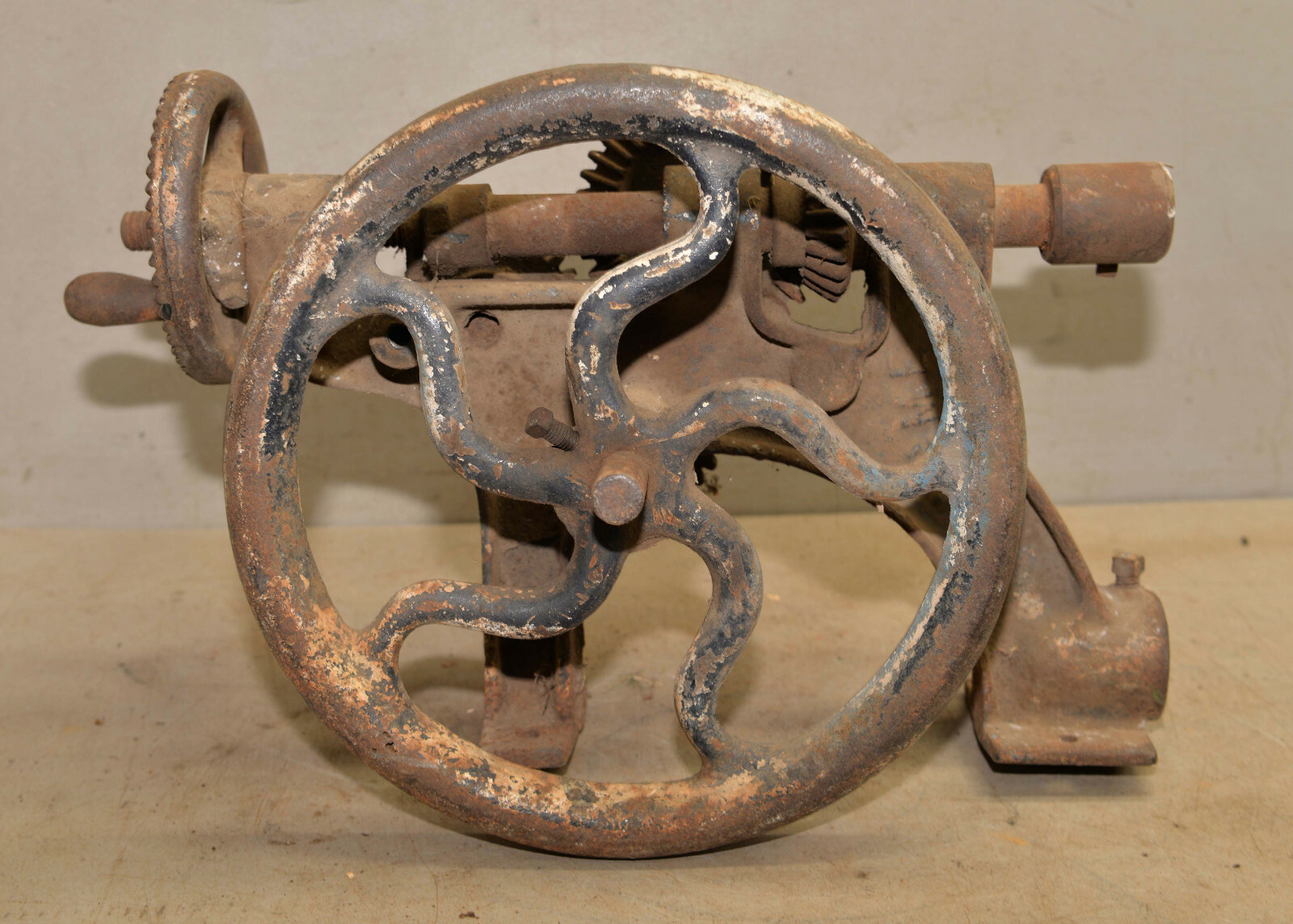 ACME blacksmith post drill collectible early metal working tool parts or repair