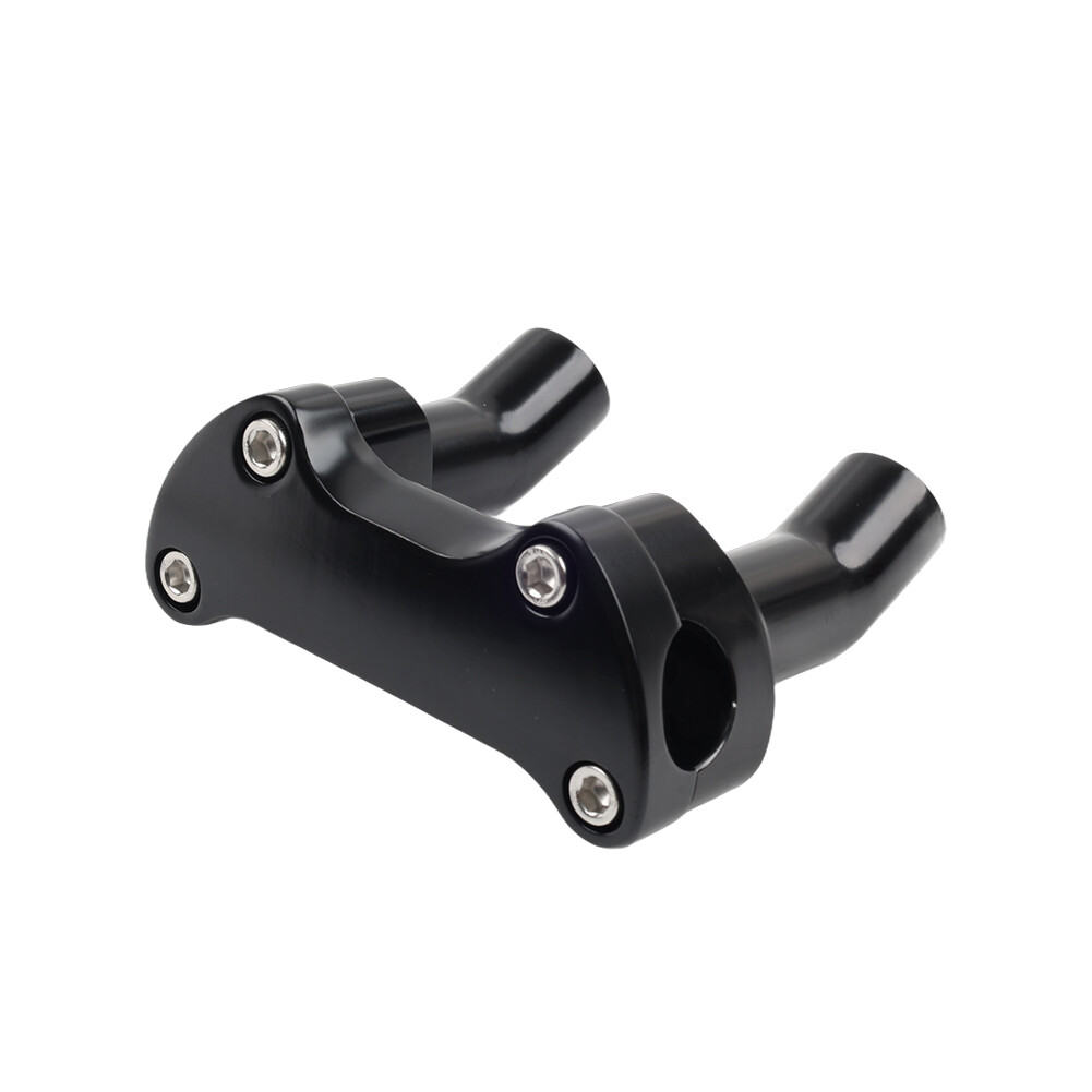 Top Cover 3.5" Handlebar Risers Clamp Black For Harley Dyna Softail Sportster XL