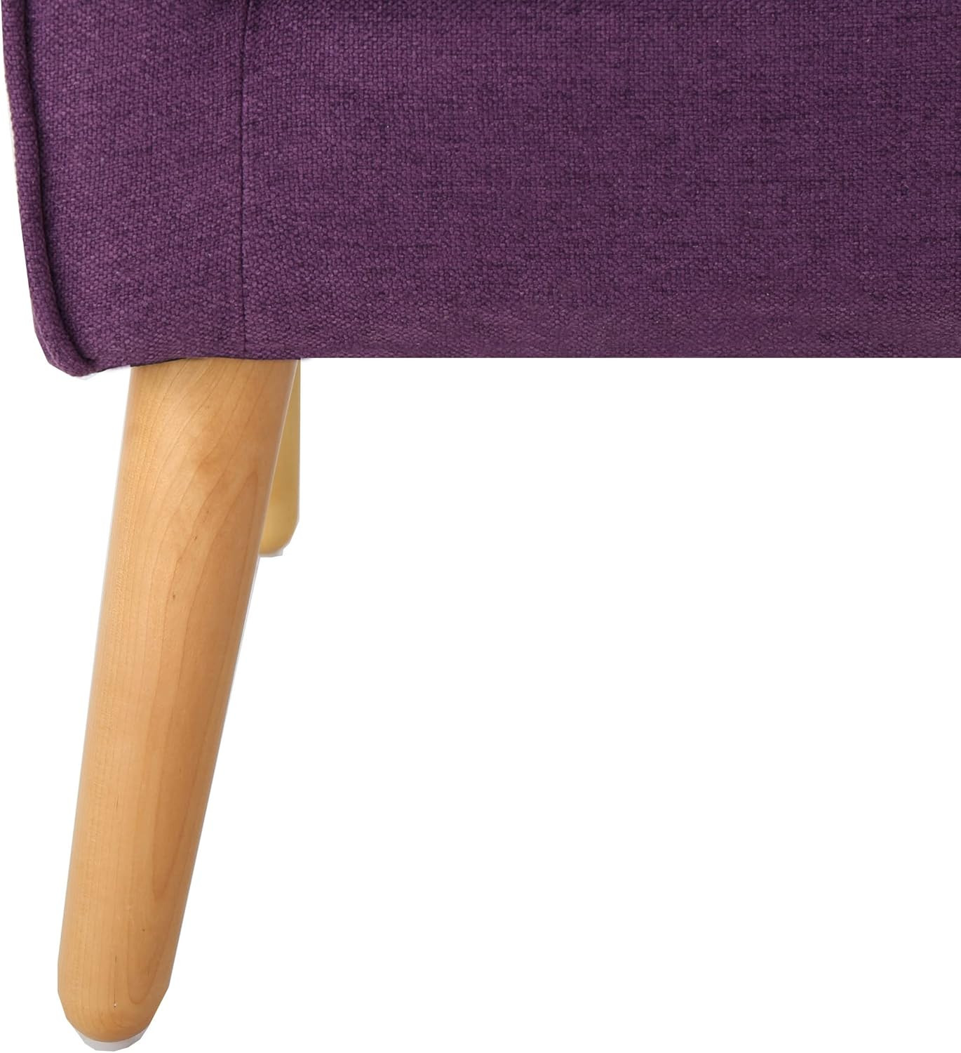 Felicity Purple Mid-Century Fabric Arm Chairs - Set of 2