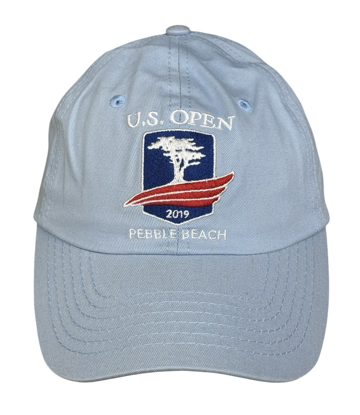 New 2019 US Open Pebble Beach USGA Member Blue Red PGA Strapback Golf Hat Cap