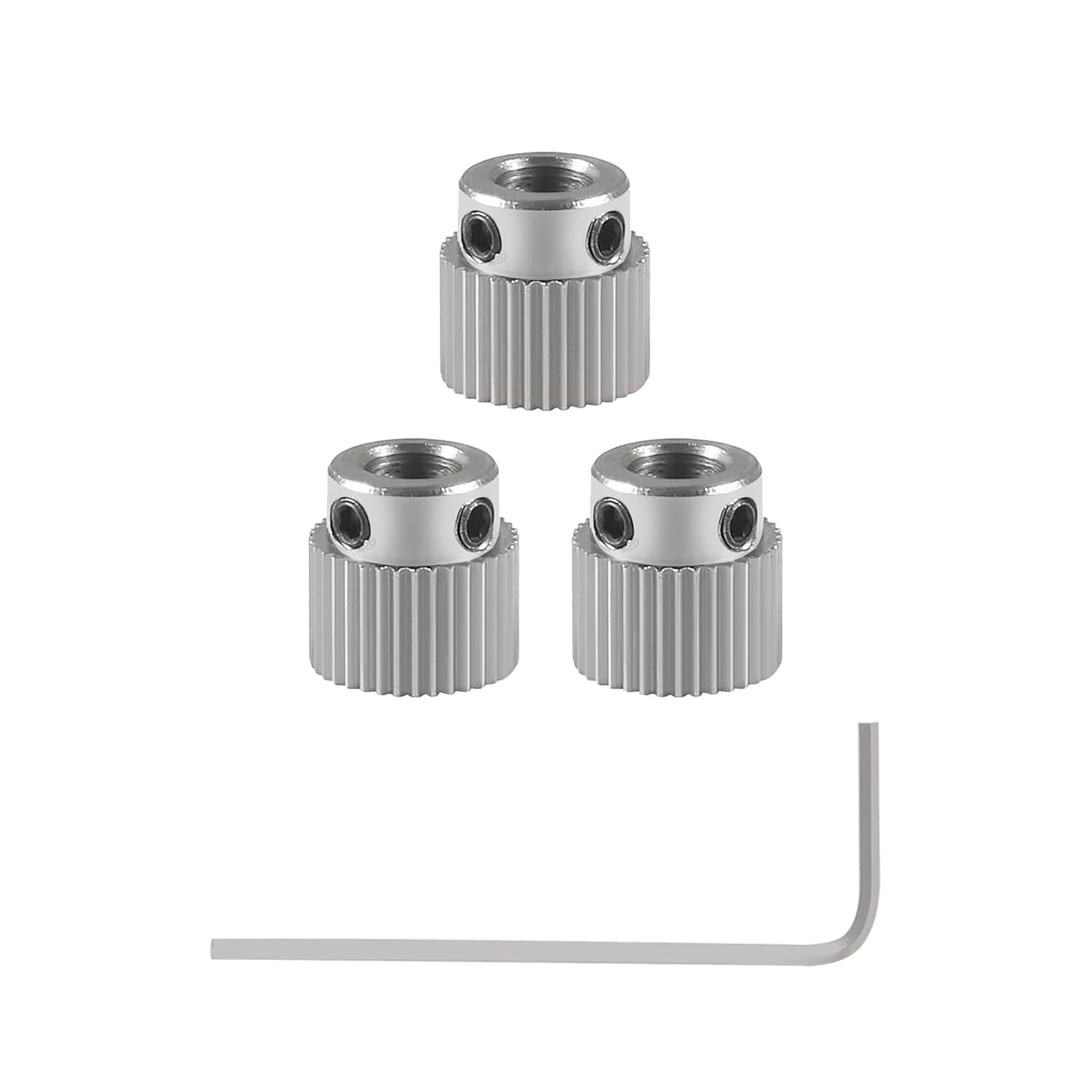 Aokin Stainless Steel Extruder Wheel Gear 36 Teeth Drive 3D 3 Pcs