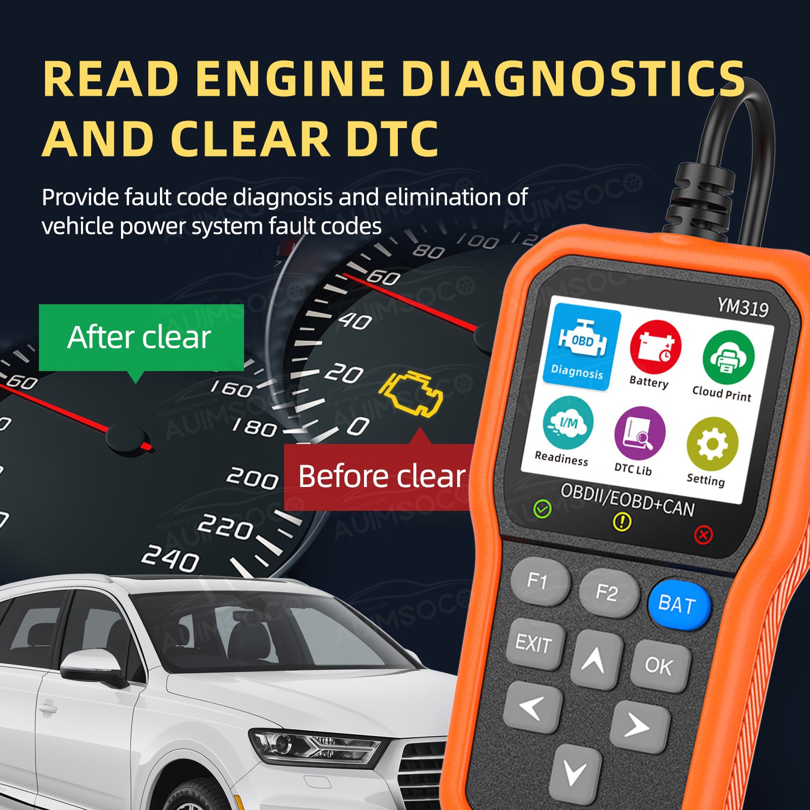 For Jeep Wrangler Engines Full System Diagnostic Tool OBD2 Scanner