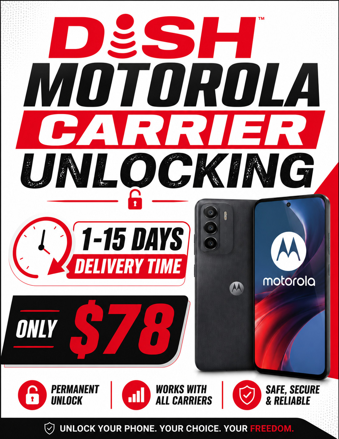 DISH MOTOROLA NCK UNLOCKING SERVICE