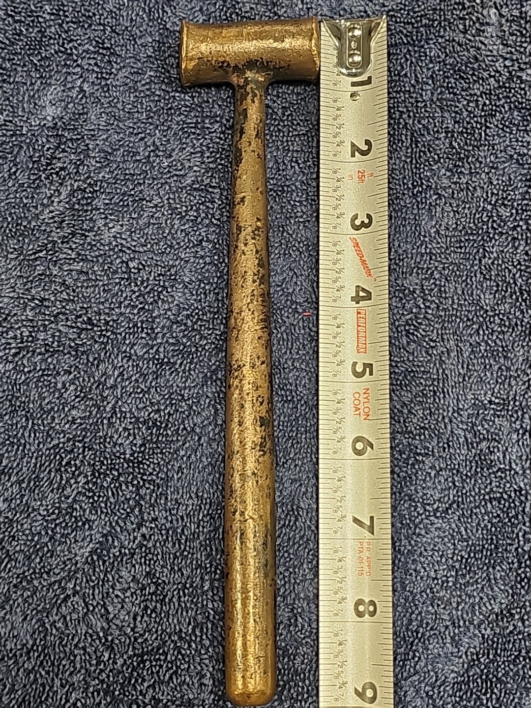 VINTAGE COPPER Hammer W Rare Copper HANDLE TOOl No Spark