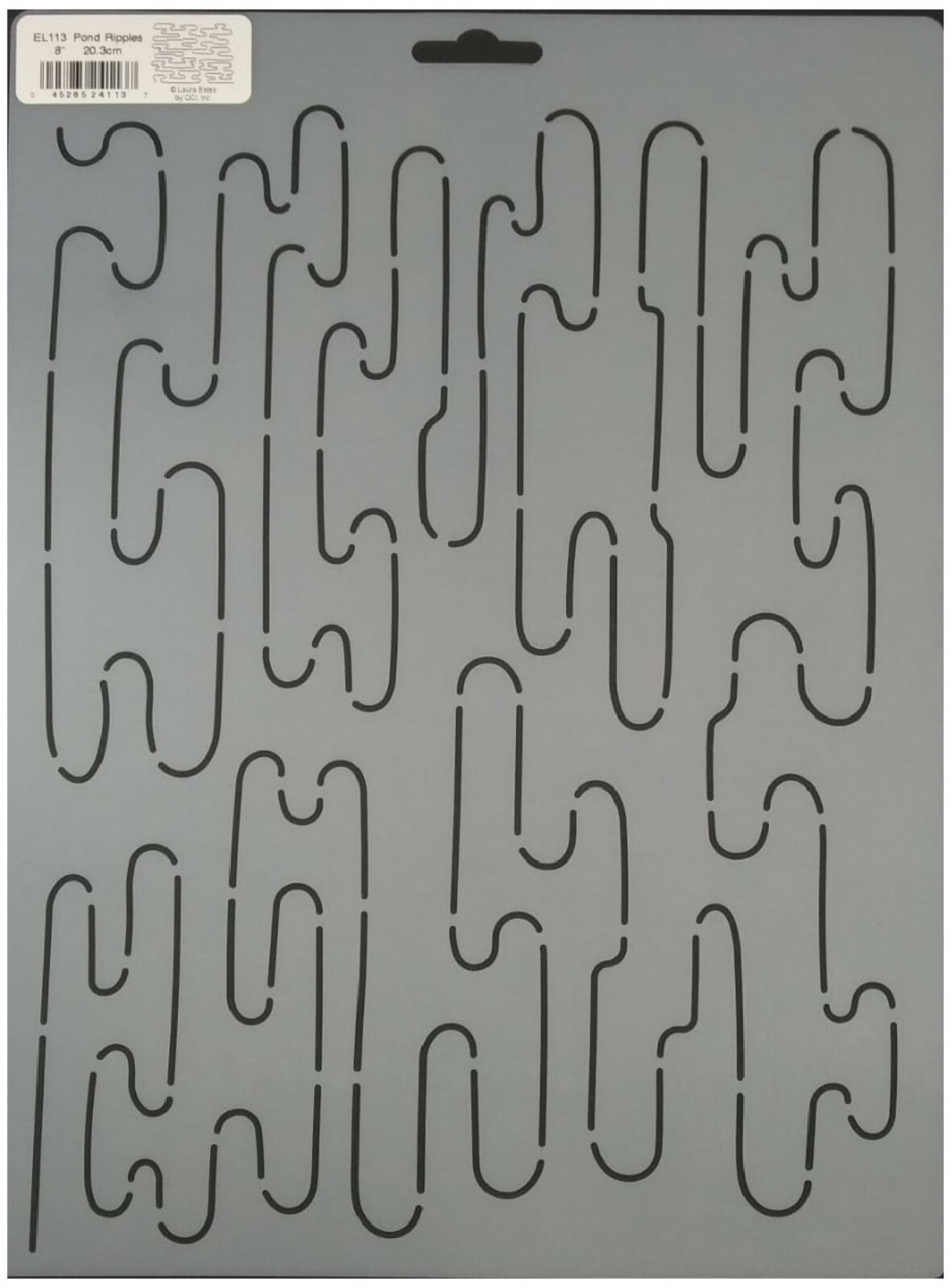 Quilting Stencil Pond Ripple Quilt Patterns 8" Stipple Background Hand Templates