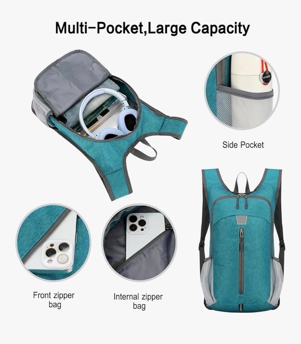 Casual Lightweight Backpack Foldable Dayback For Men And Women
