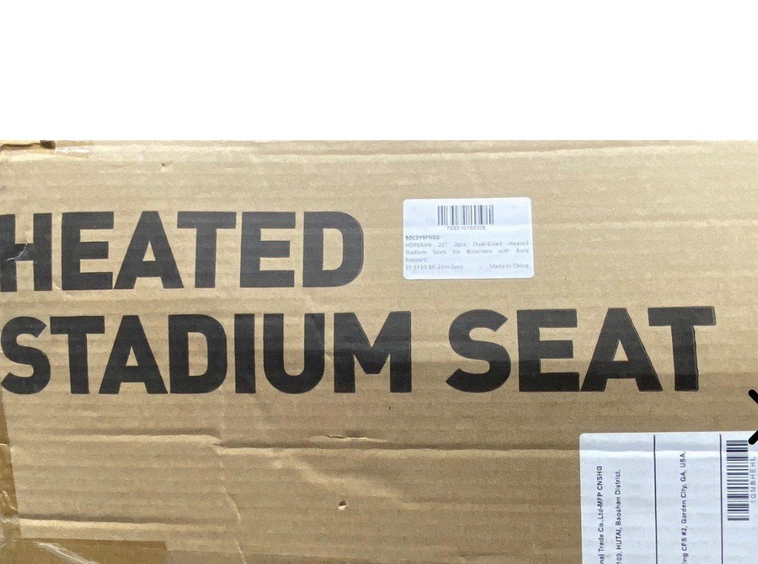 Hoperan 21" 2 Person 2 Piece Heated Stadium Seat for Bleachers