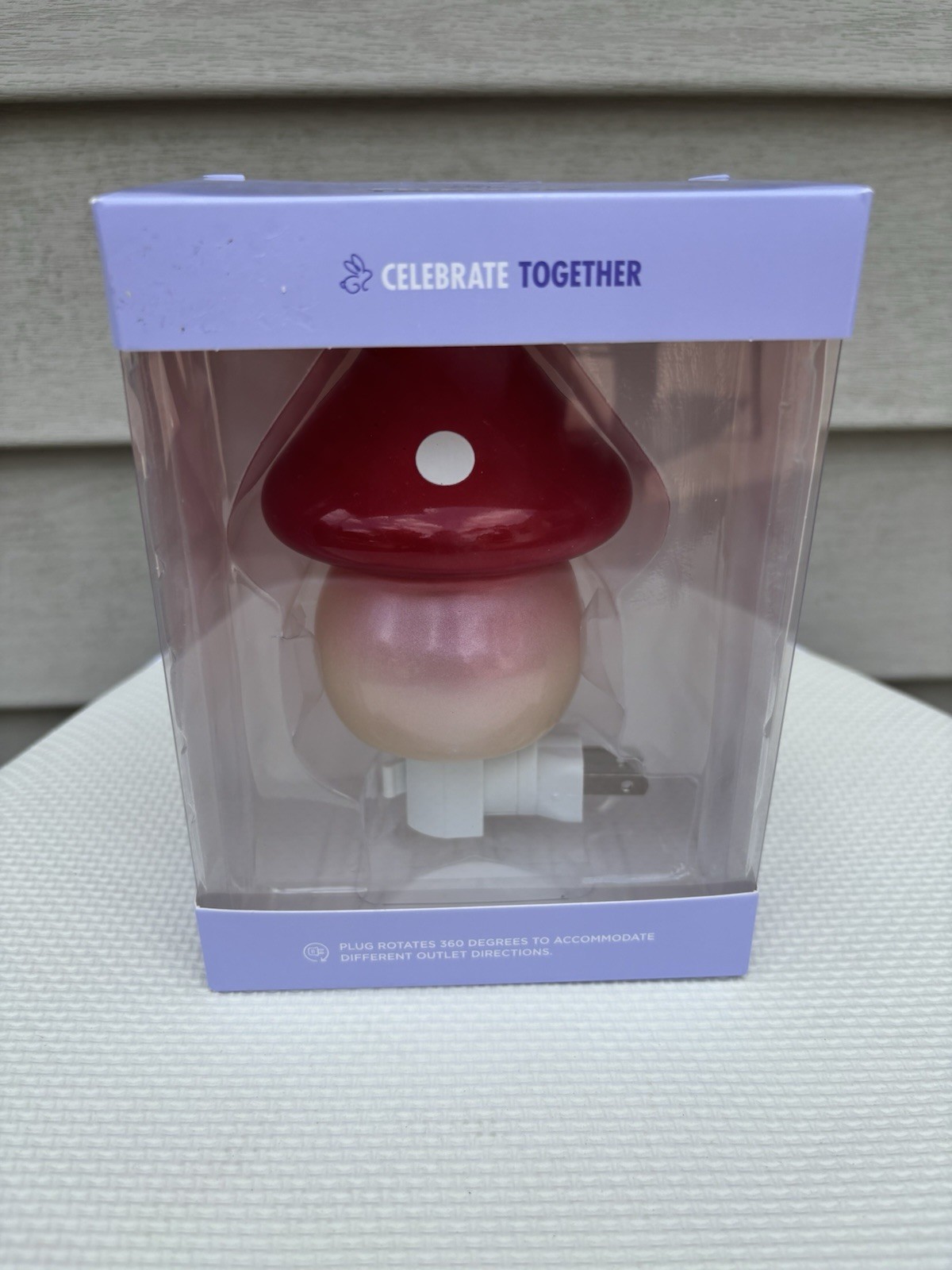 Celebrate Together Mushroom Night Light. New In Box
