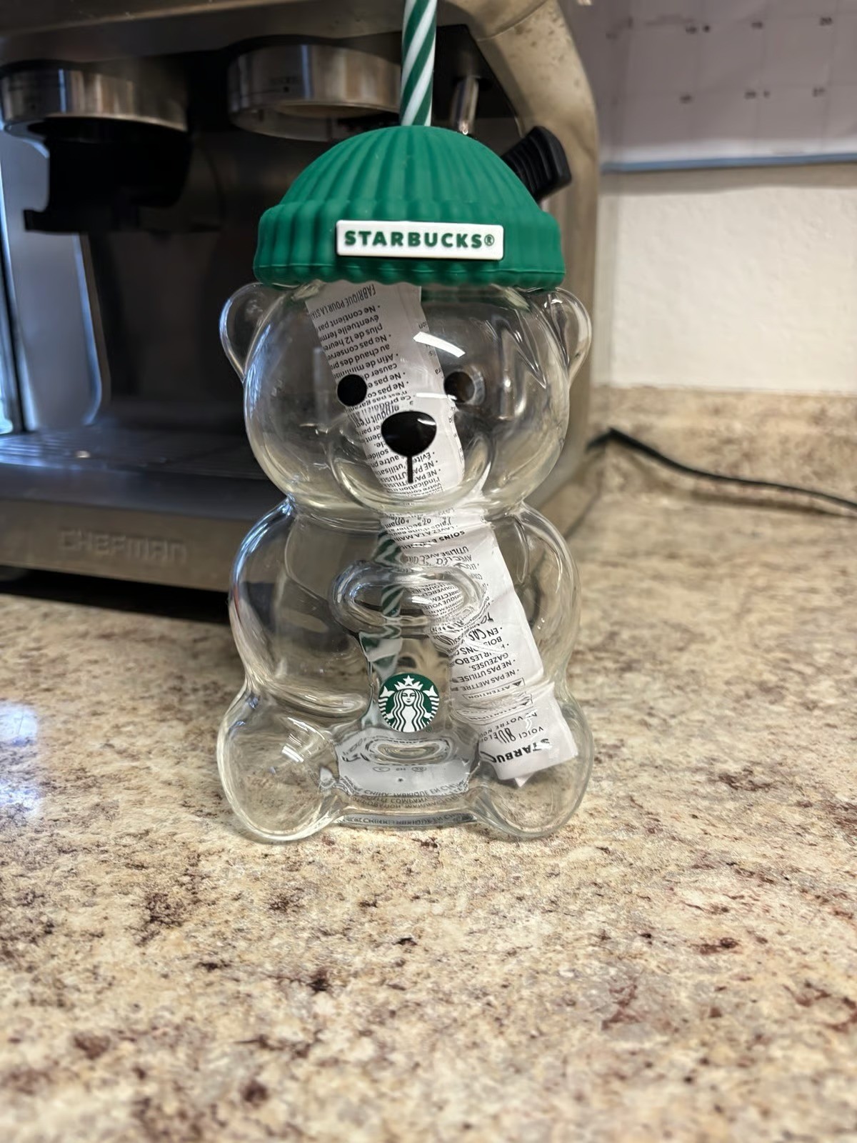 2026 Starbucks Bearista Bear Glass Cup 500ml Limited Edition Tumbler