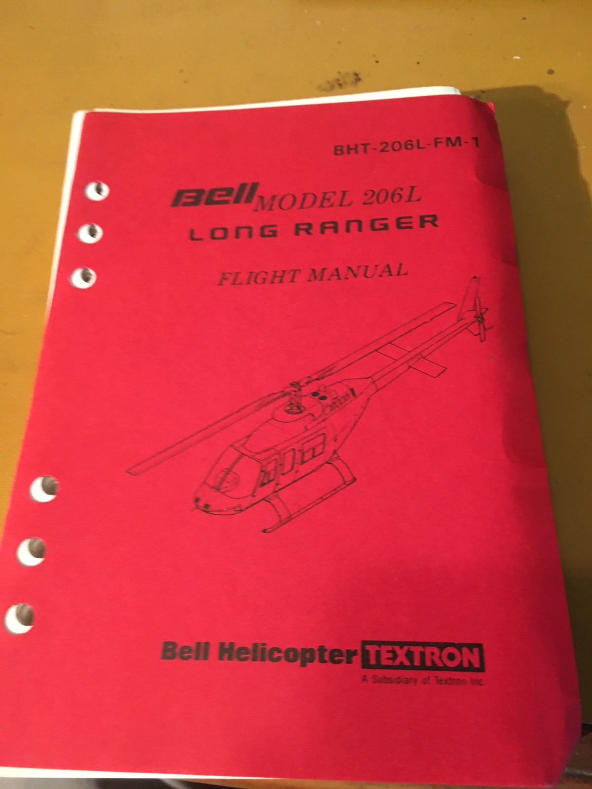 Bell 206L Long Ranger Pilot's Flight Manual